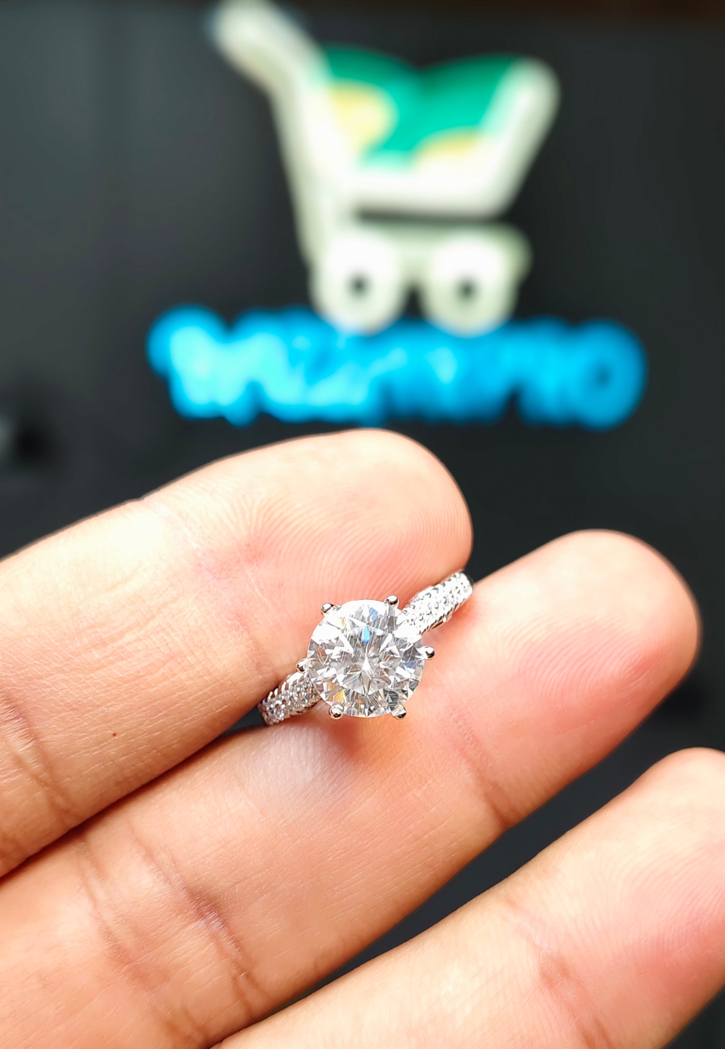 Moissanite Diamond Ring