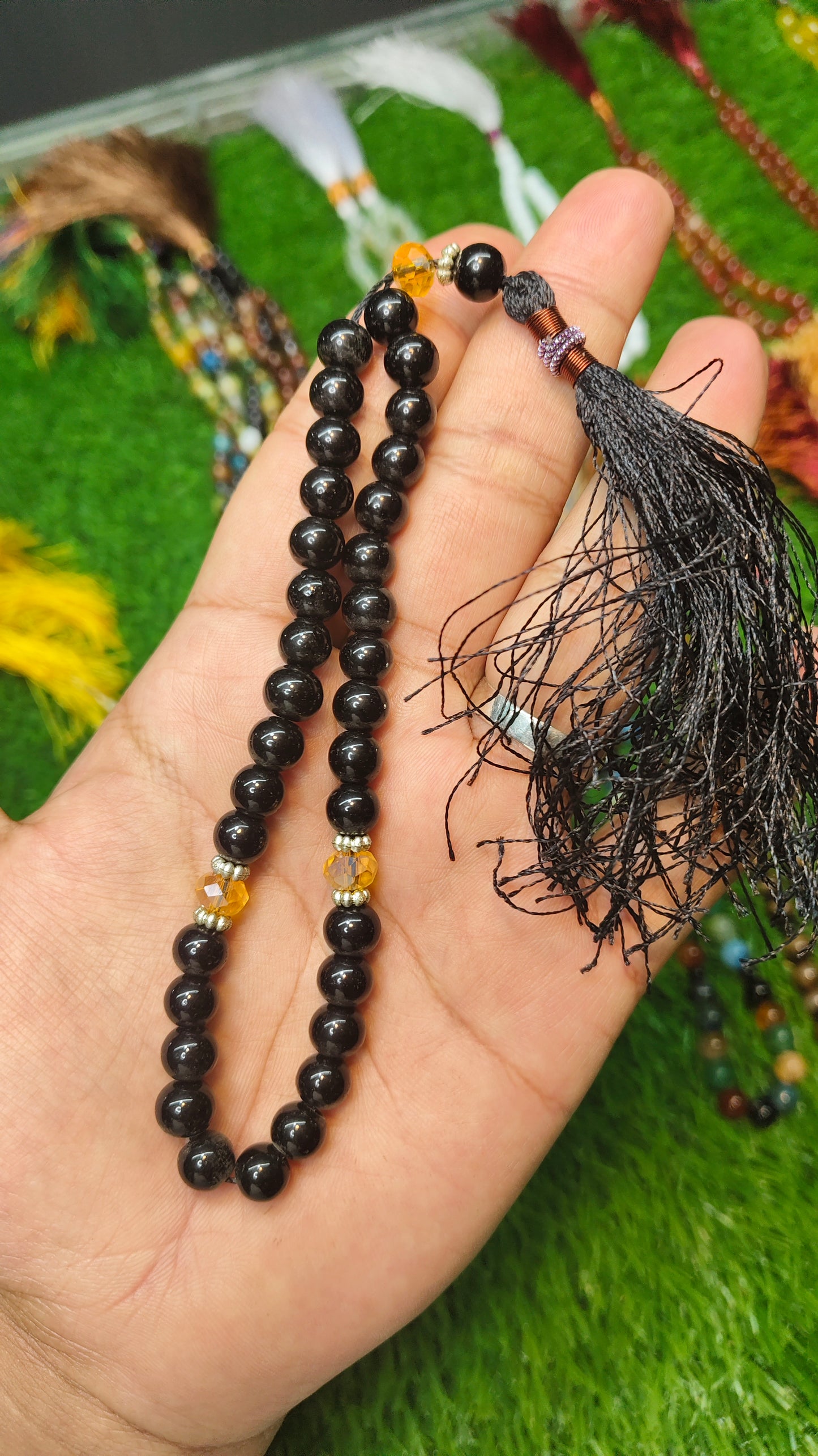 Agate (Aqeeqs) tasbeeh/tasbih - original stone tasbeeh 8mm 33 beads