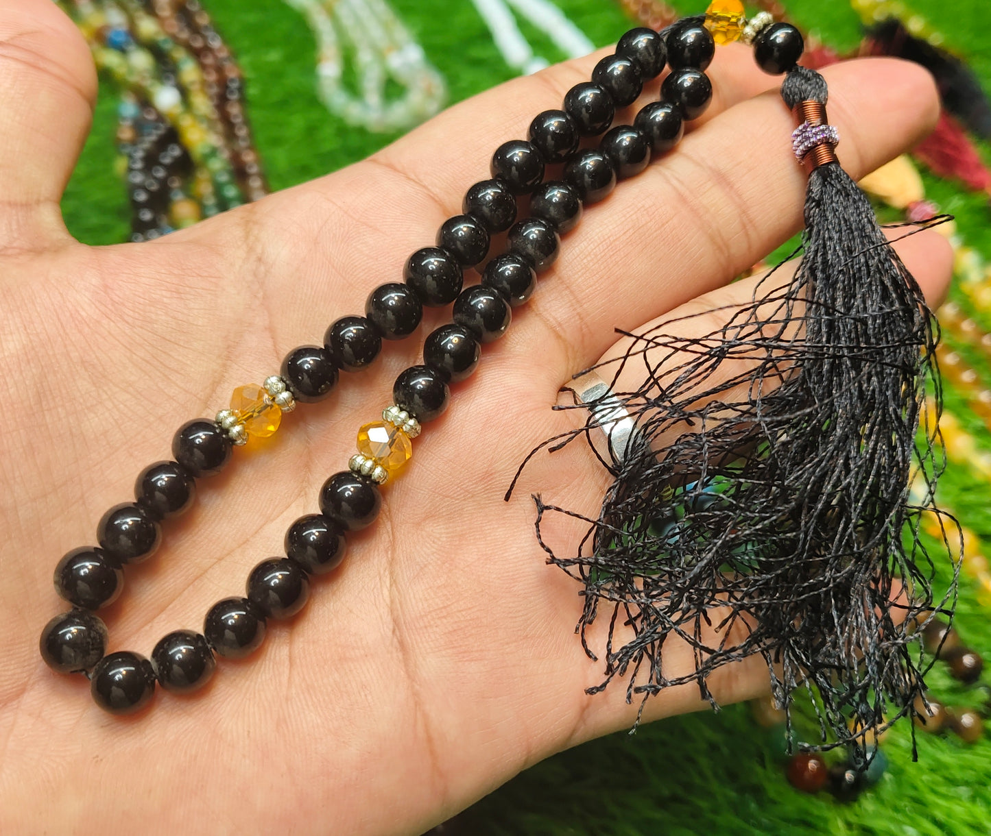 Agate (Aqeeqs) tasbeeh/tasbih - original stone tasbeeh 8mm 33 beads