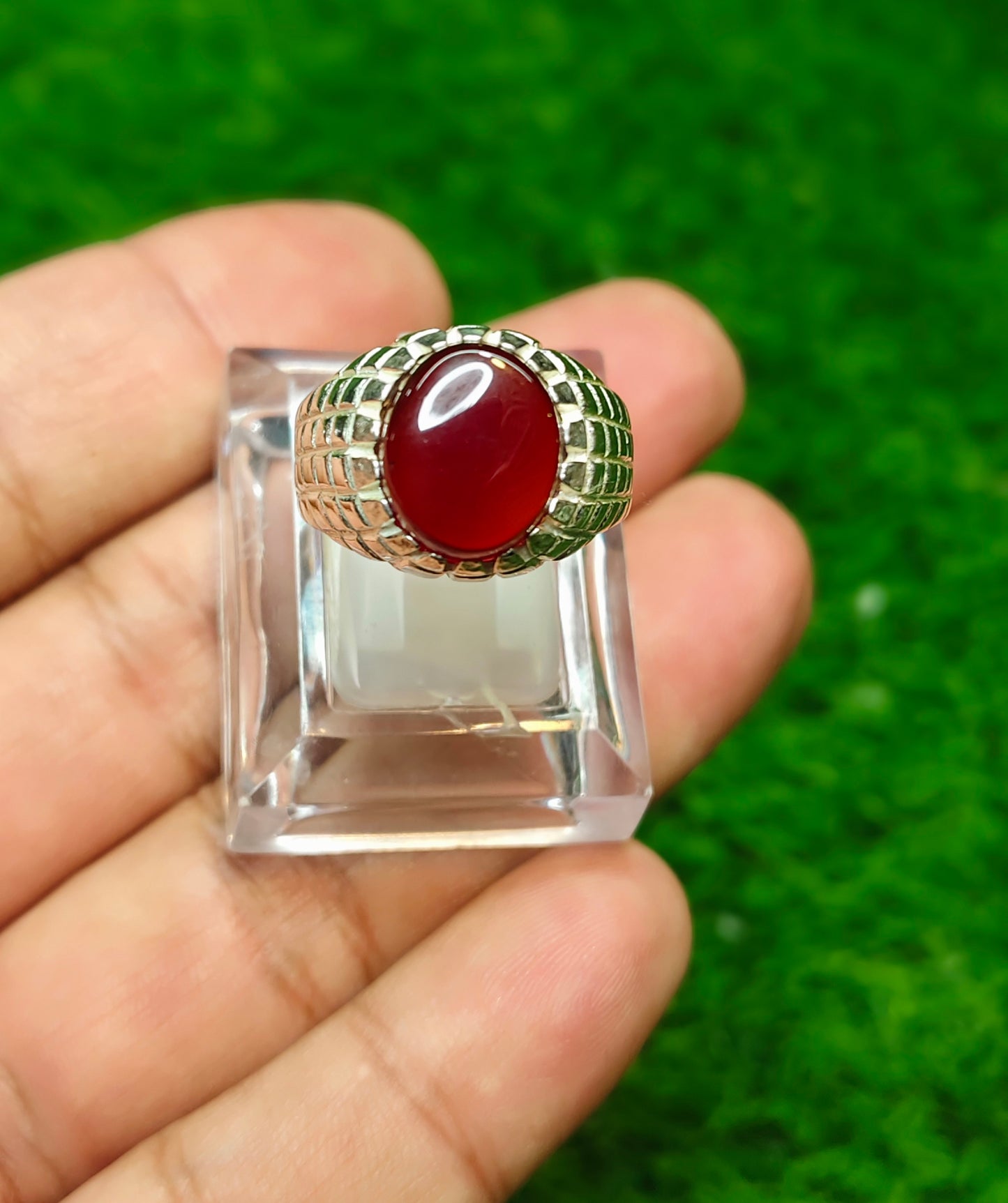 Yamni Aqeeq Ring