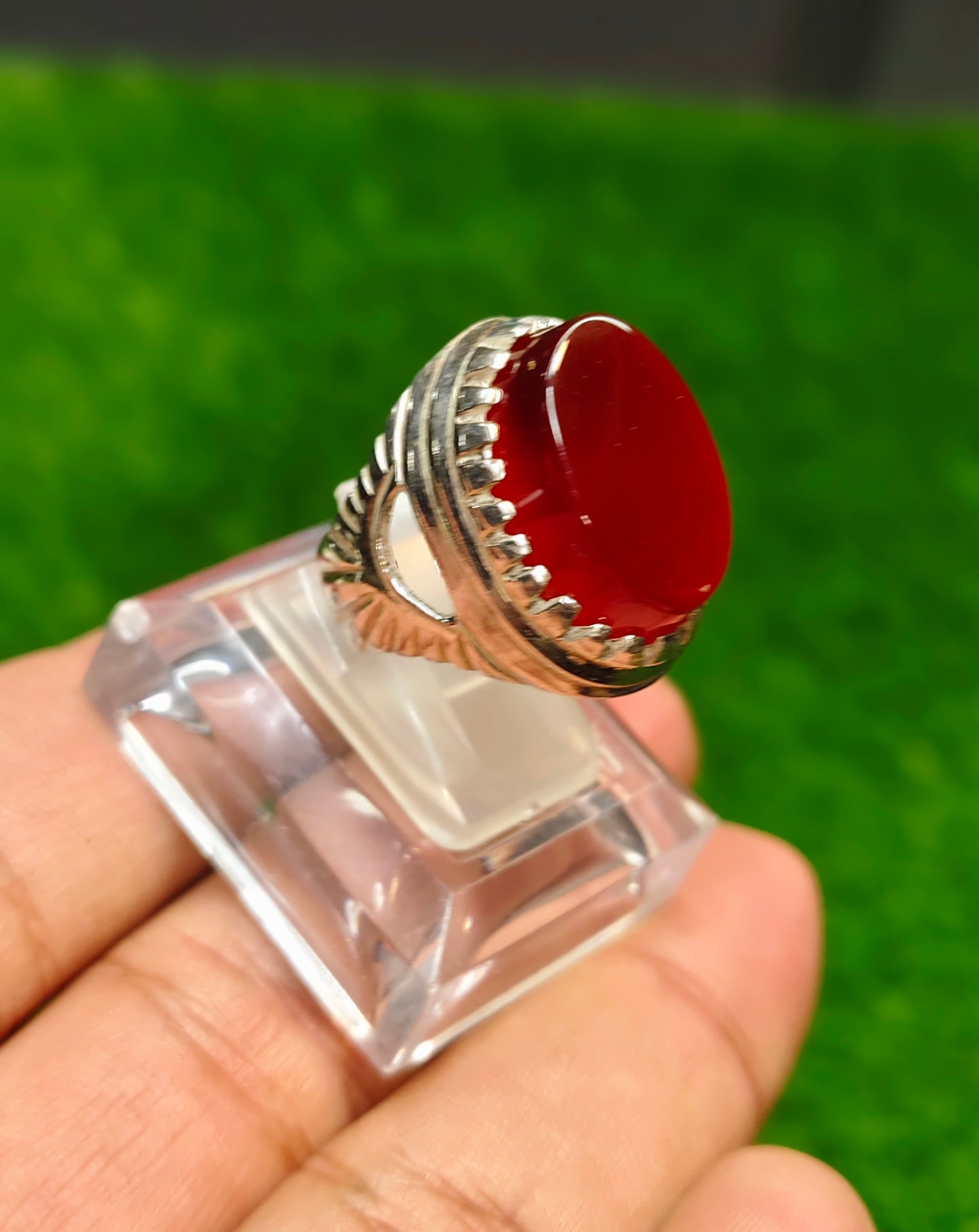 Yamni Aqeeq Ring