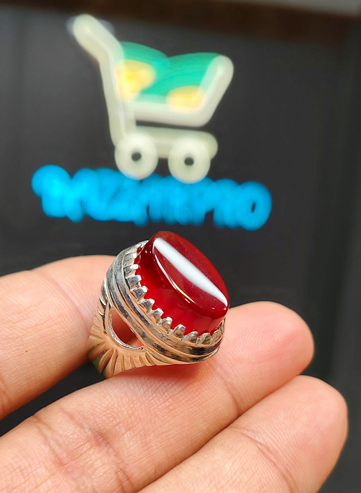 Yamni Aqeeq Ring