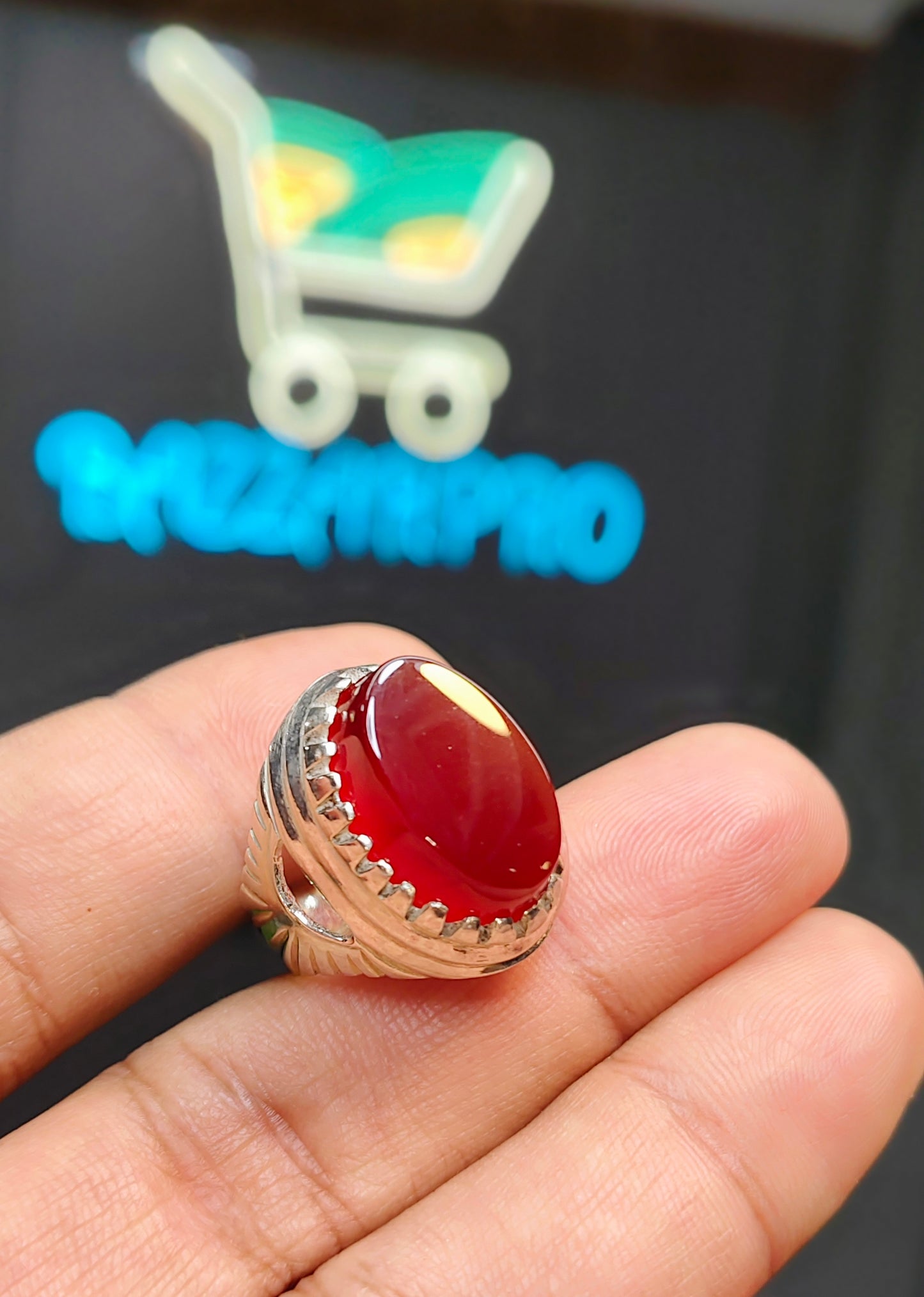 Yamni Aqeeq Ring