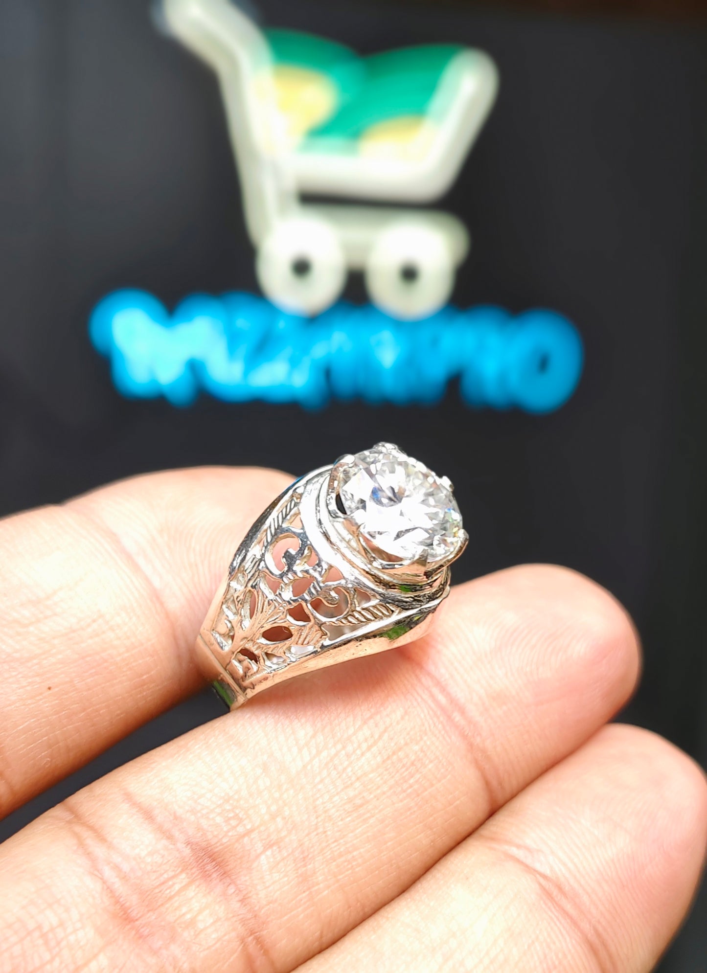 5 Crt Moissanite Ring