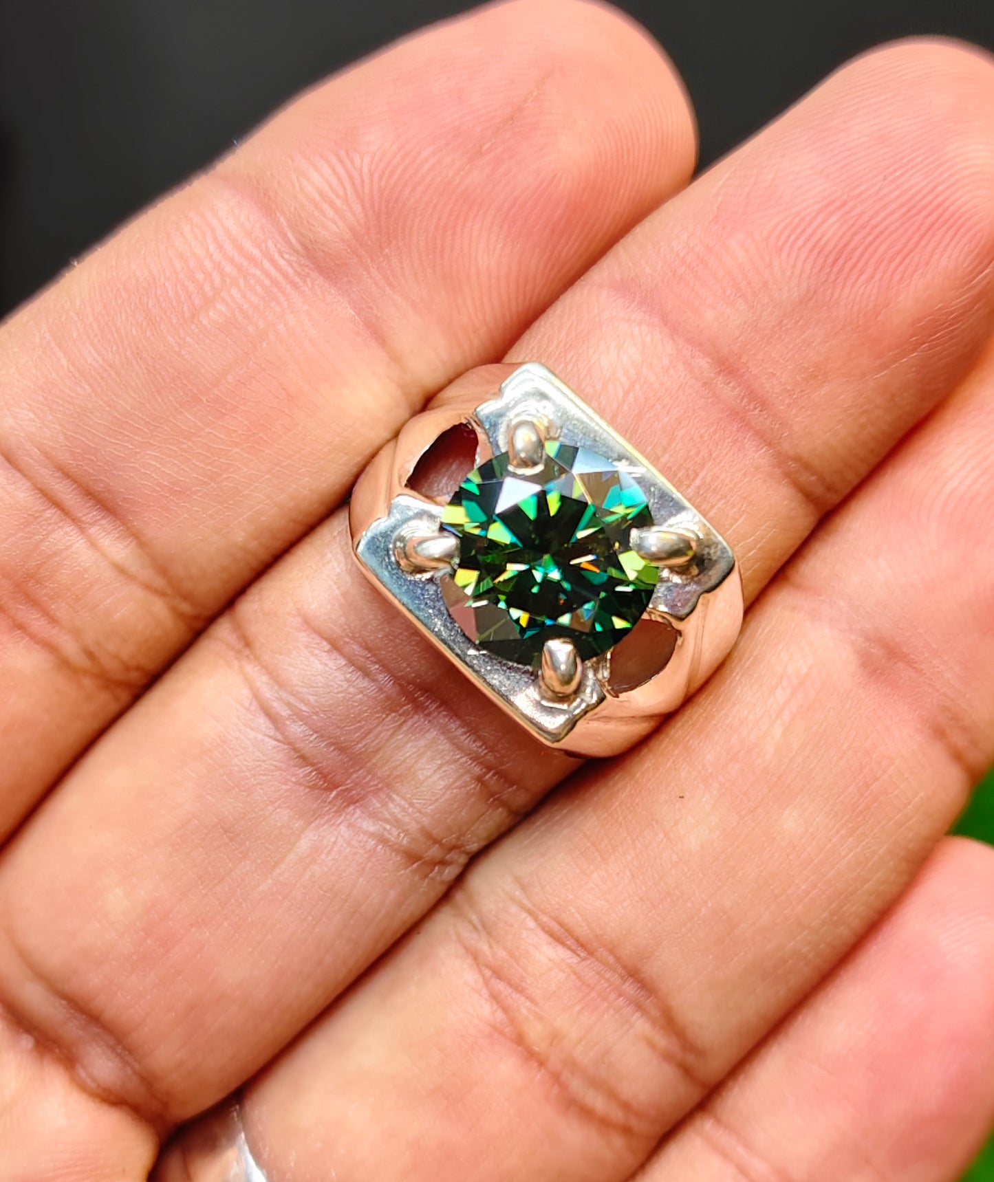 Moissanite Diamond Ring