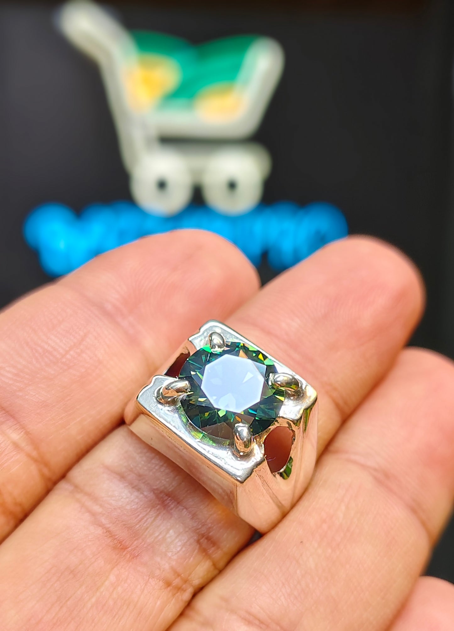 Moissanite Diamond Ring