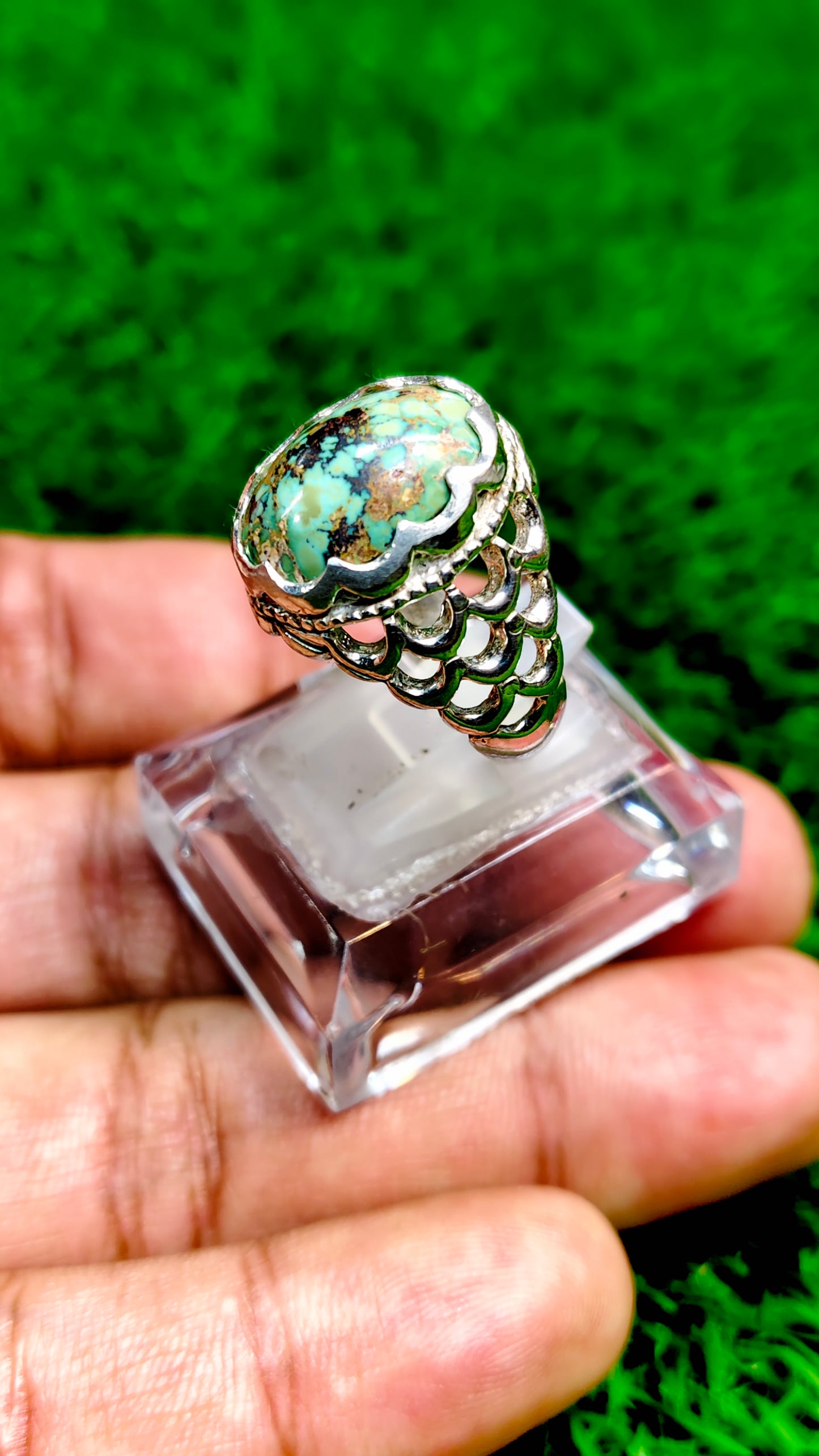 Spider Web Feroza Ring