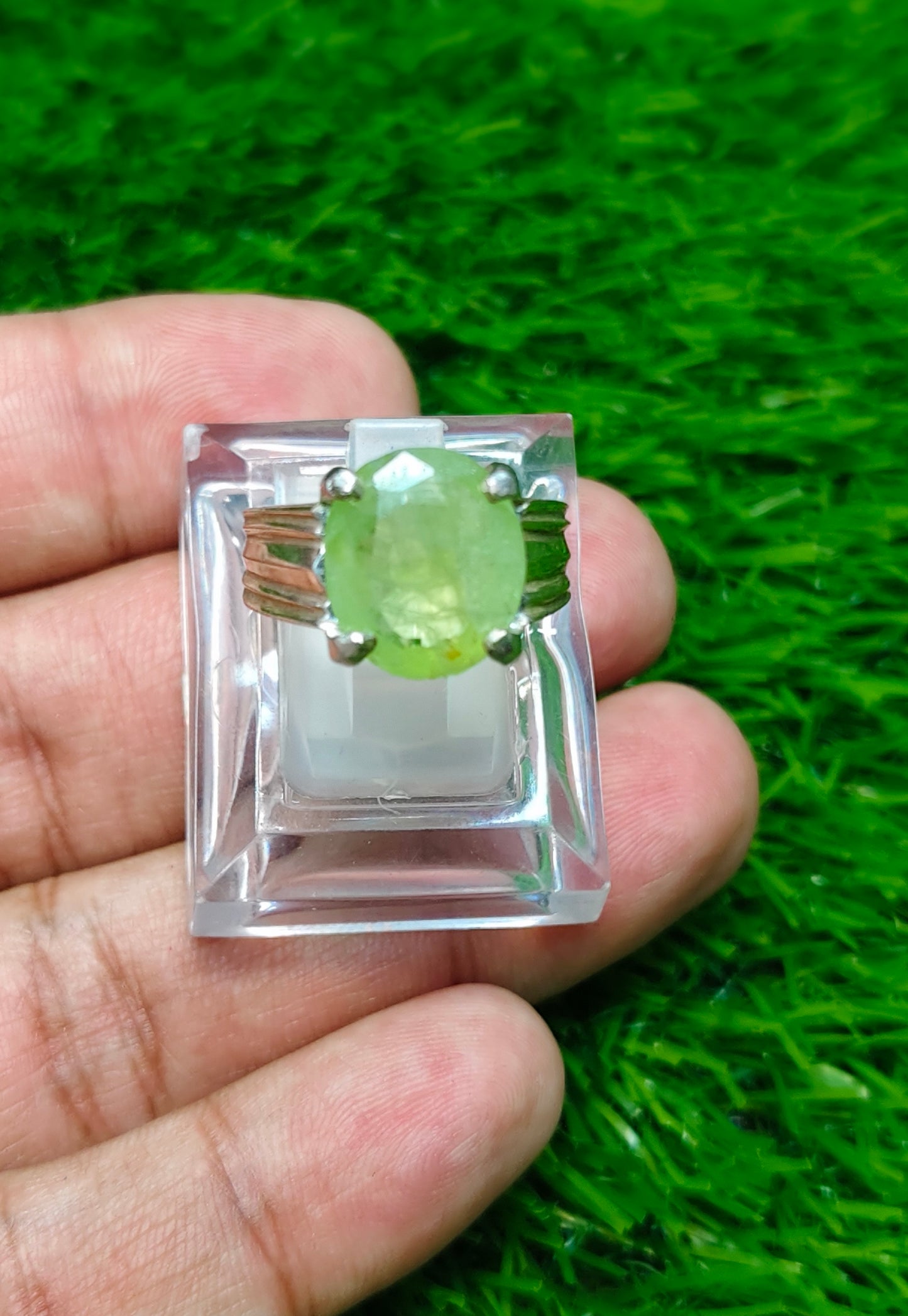 Natural Peridot Ring