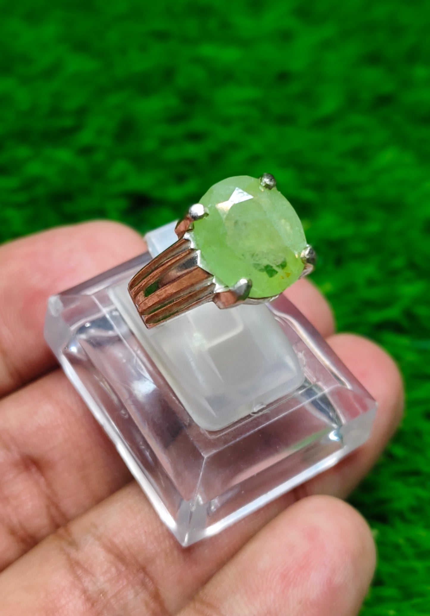 Natural Peridot Ring