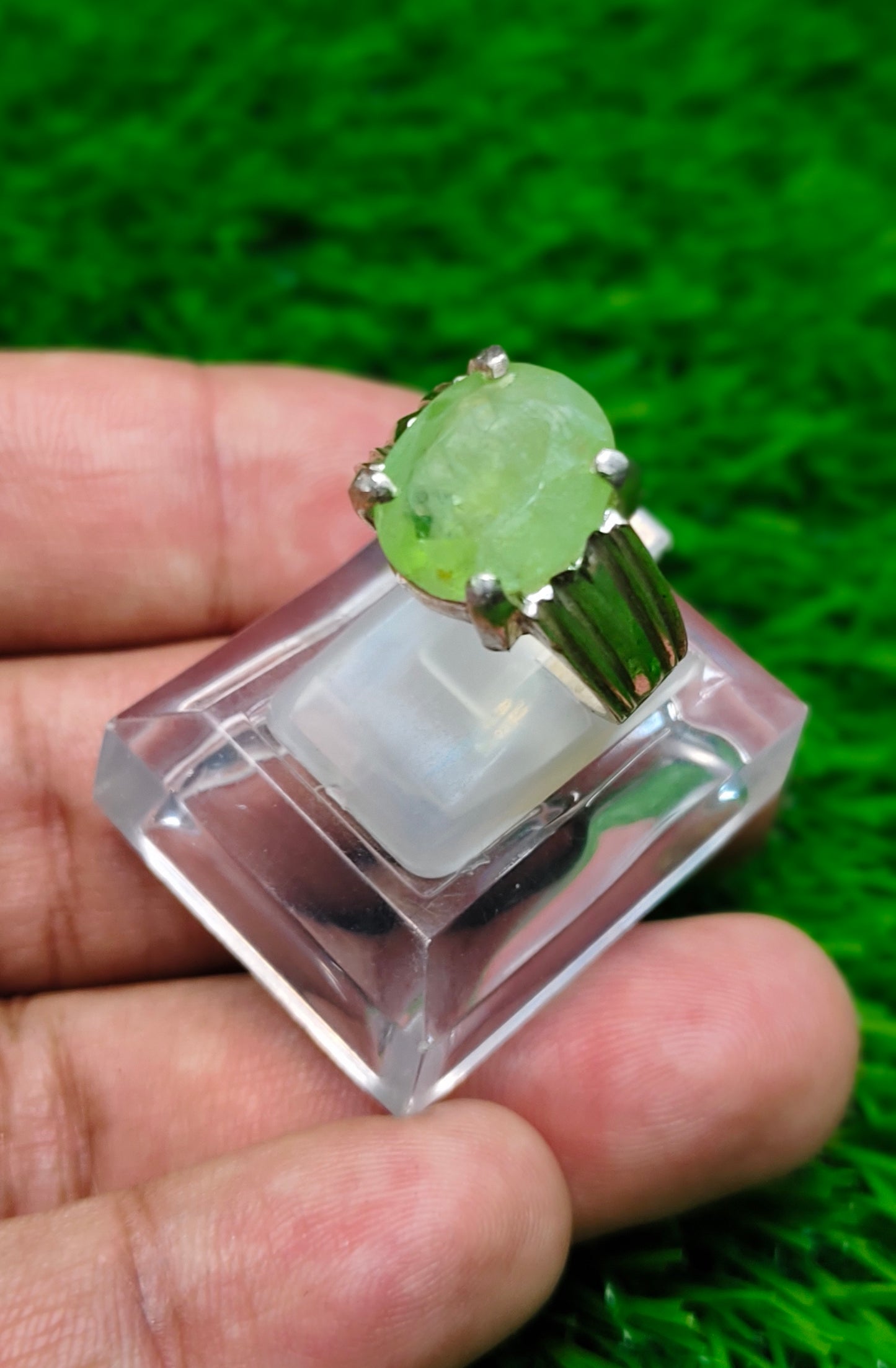 Natural Peridot Ring