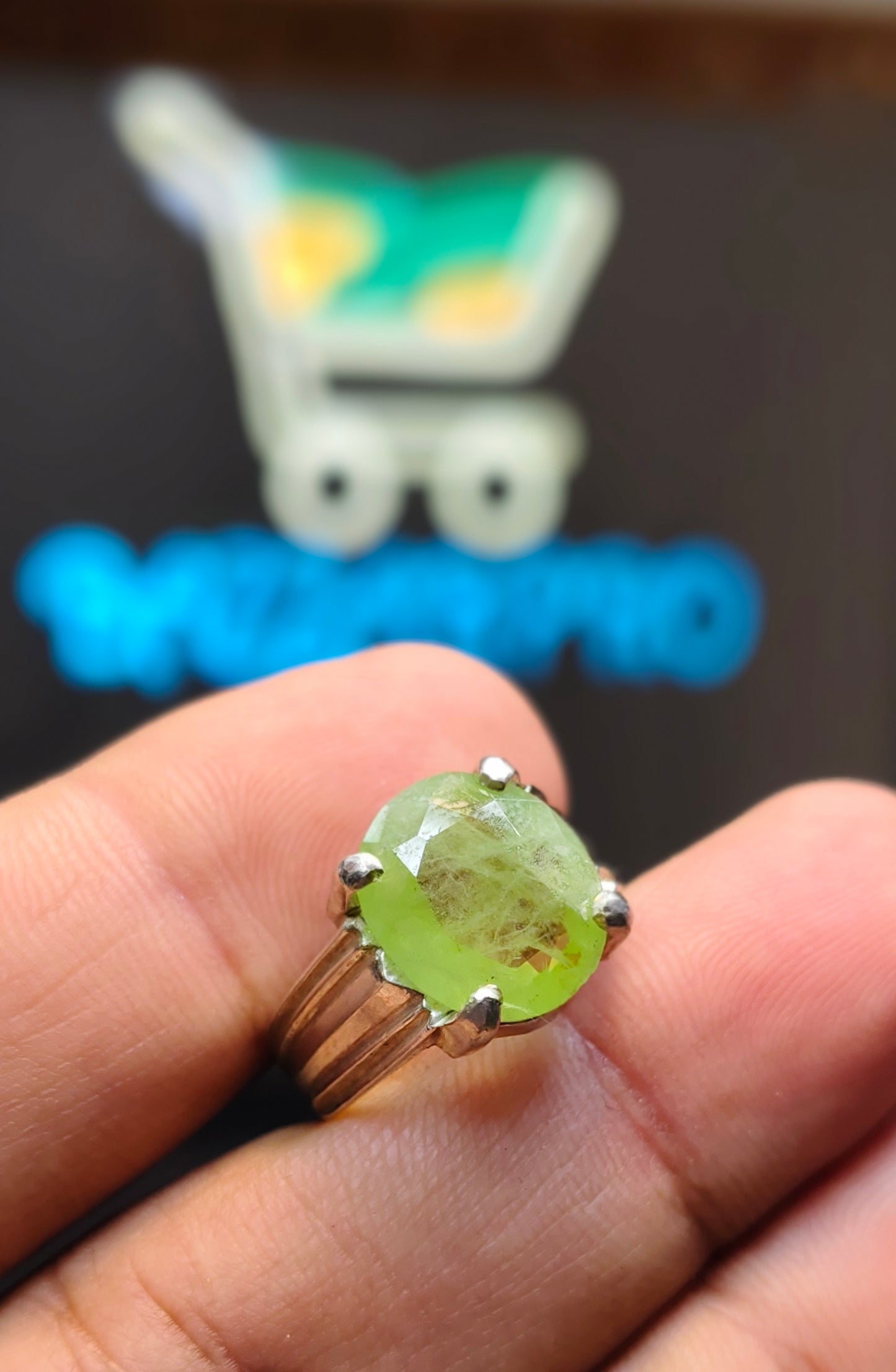 Natural Peridot Ring