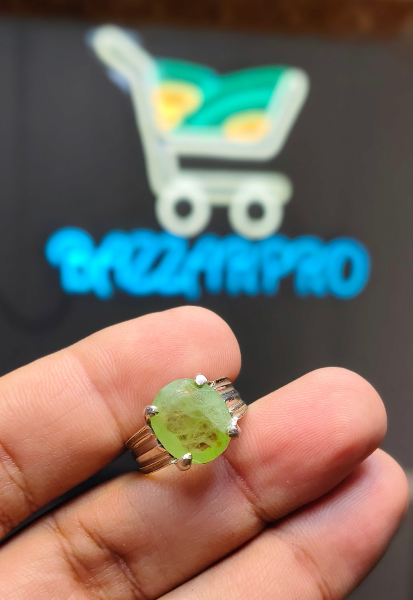 Natural Peridot Ring