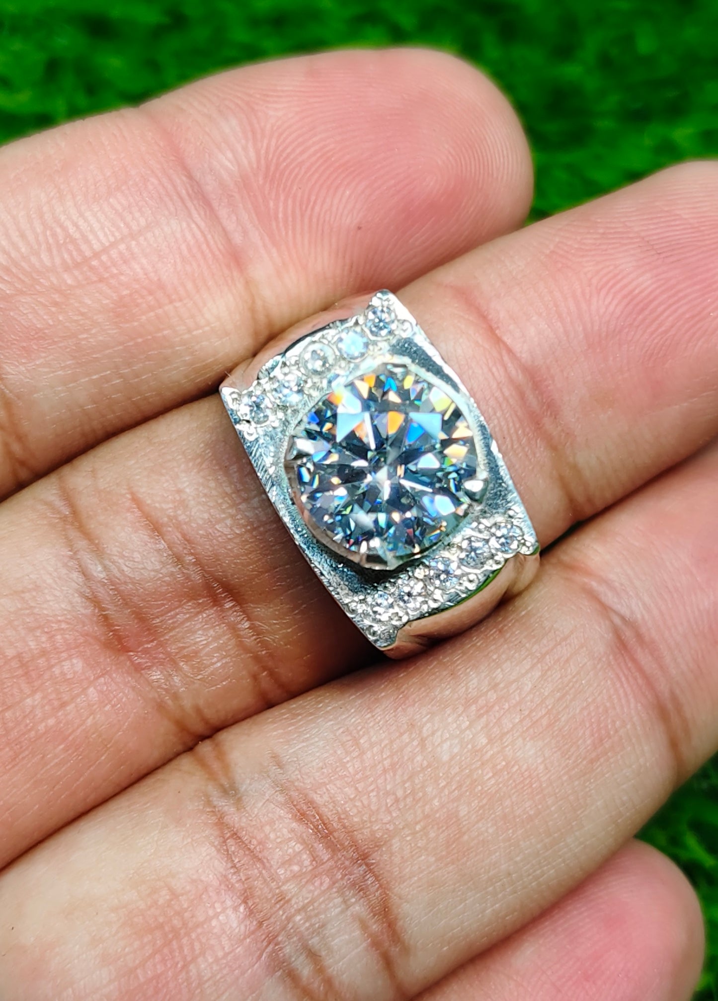 White Moissanite Diamond