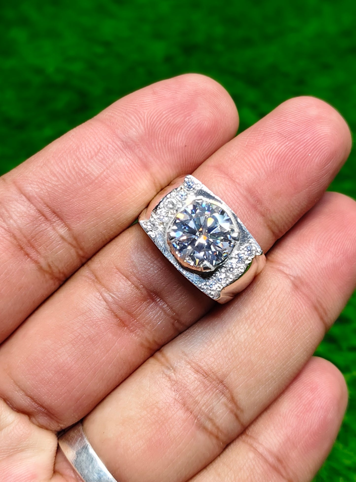 White Moissanite Diamond