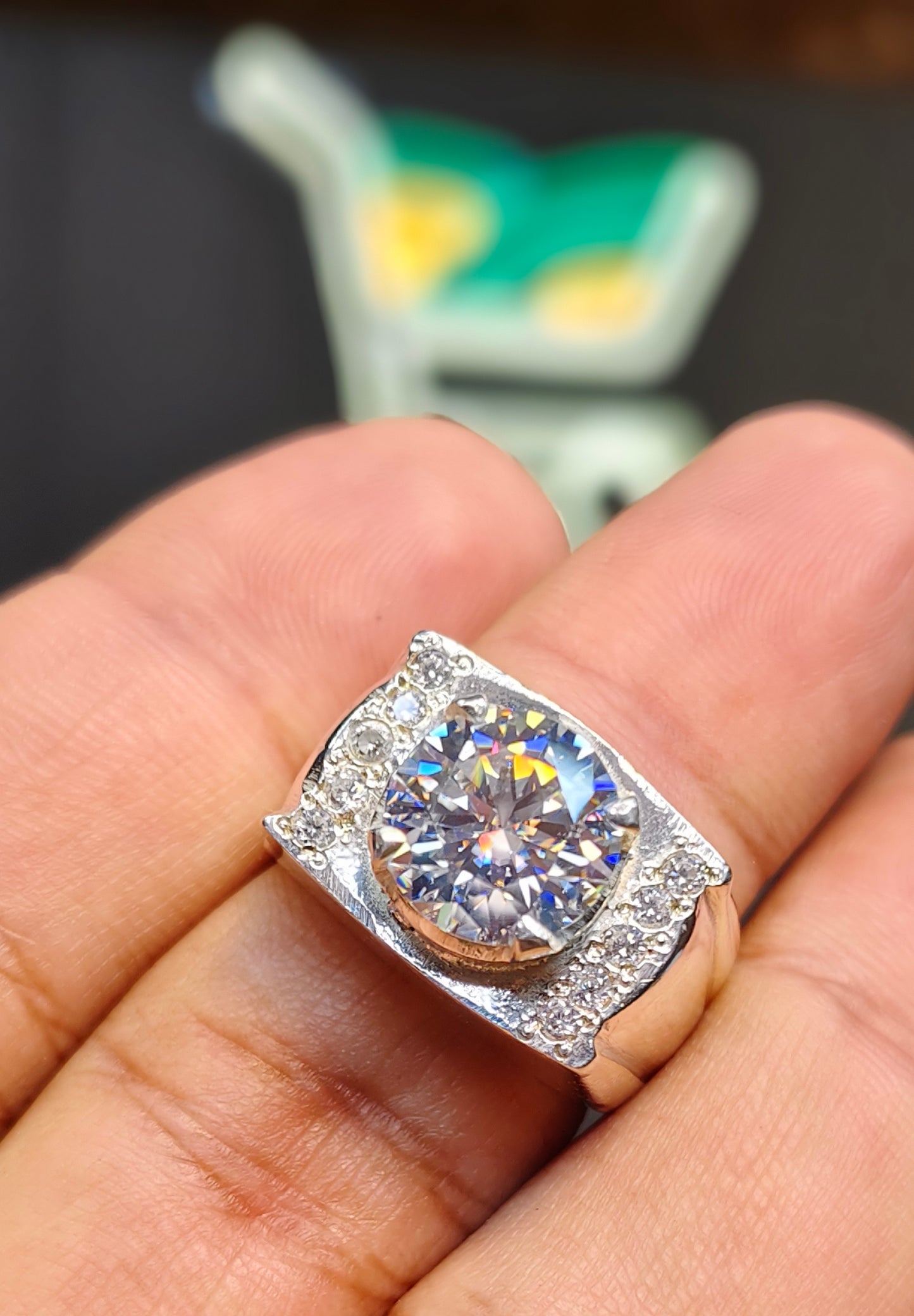 White Moissanite Diamond