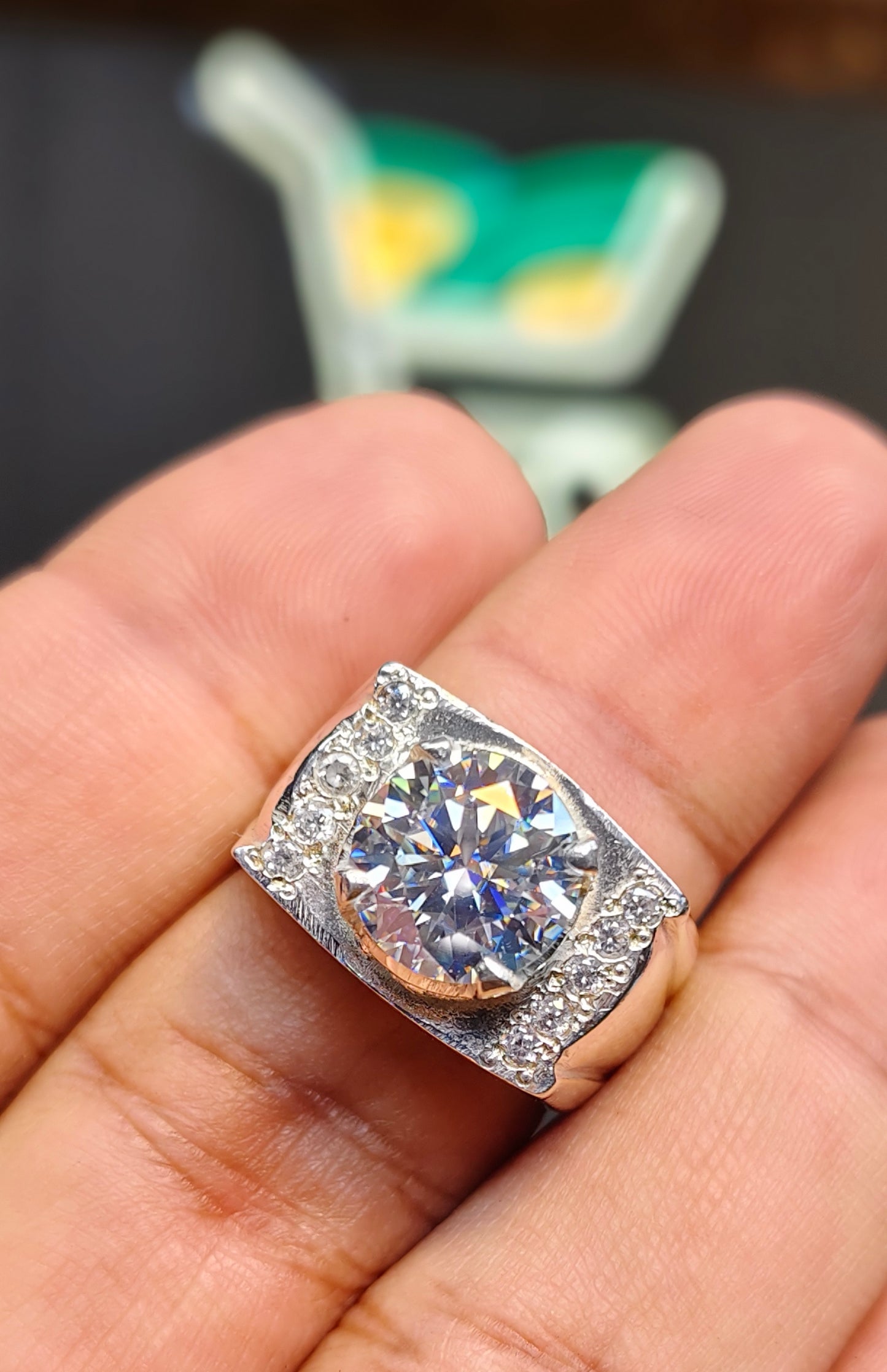 White Moissanite Diamond