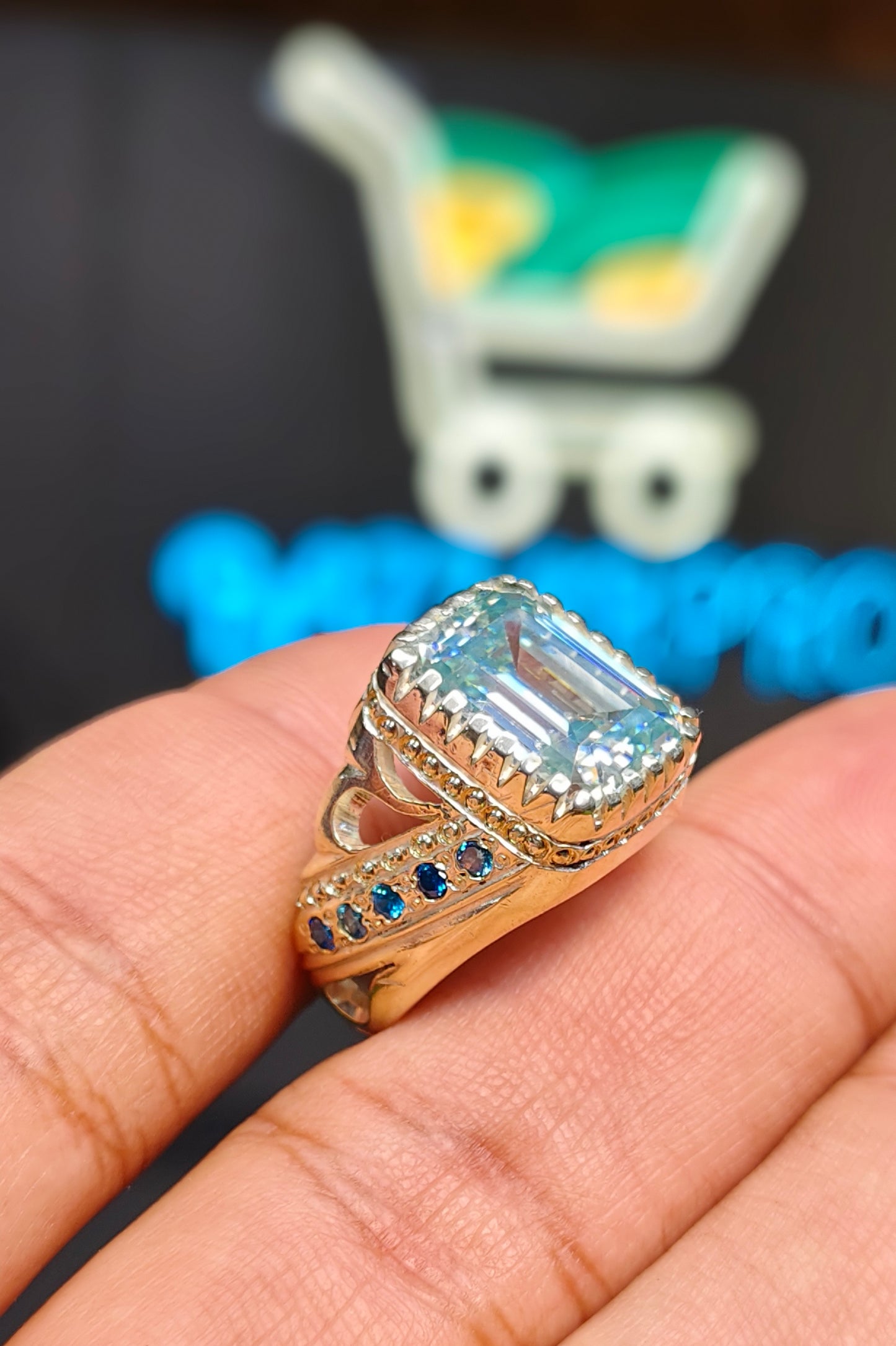 White Moissanite Diamond