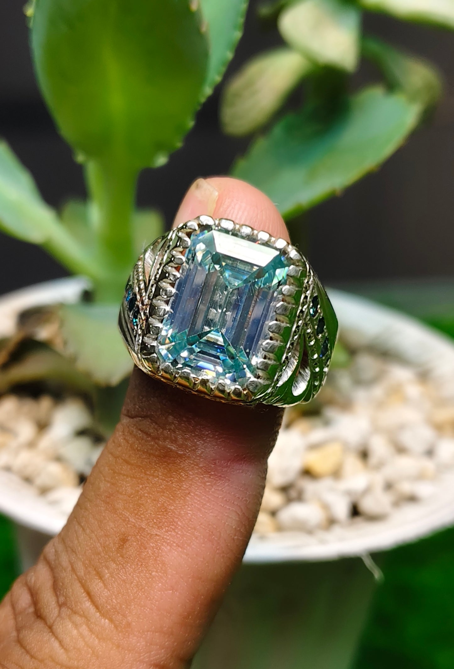 White Moissanite Diamond