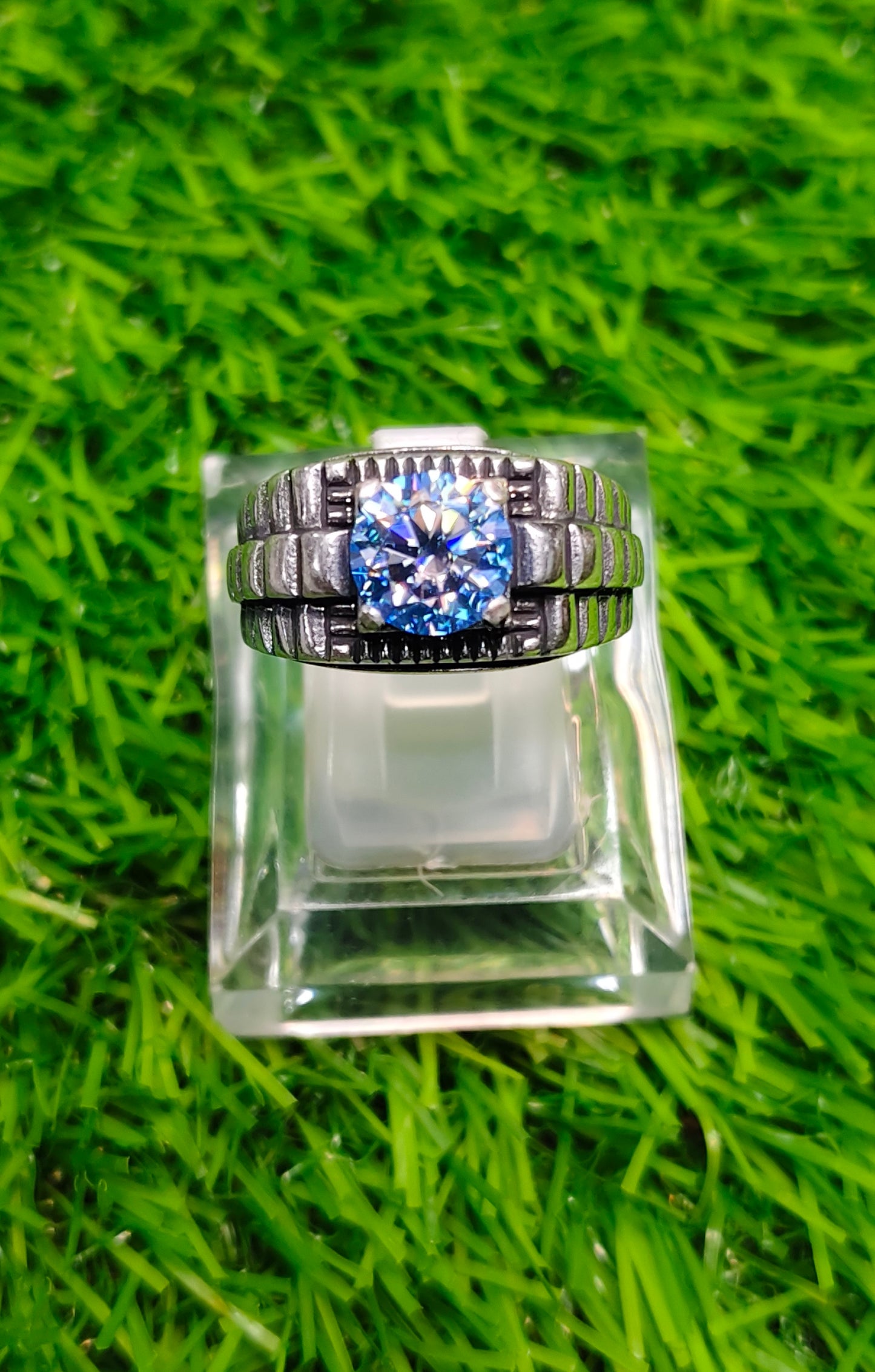 Blue Moissanite Diamond