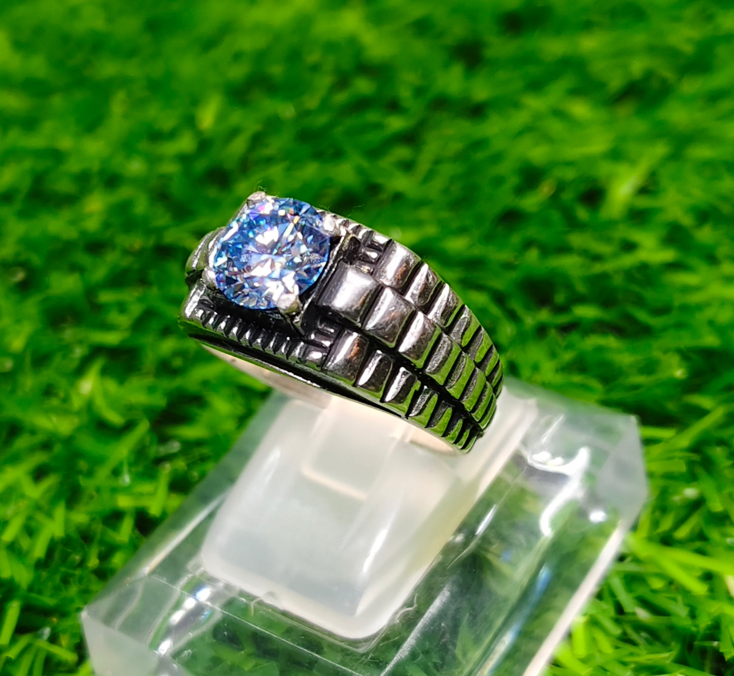 Blue Moissanite Diamond