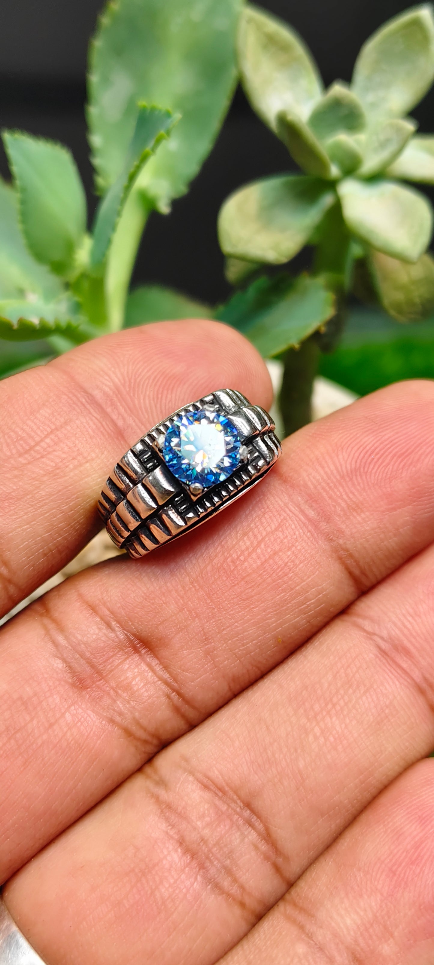 Blue Moissanite Diamond