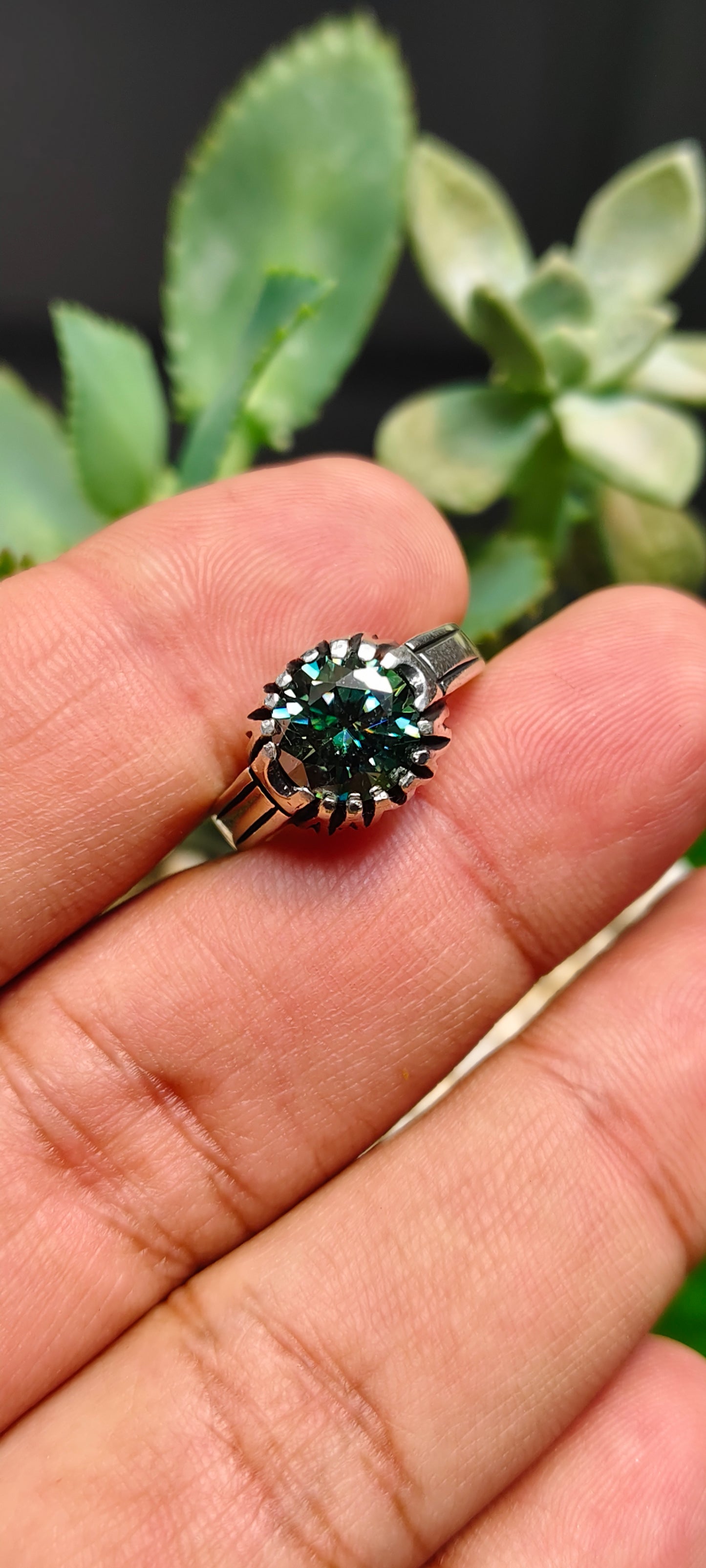 Green Moissanite Diamond
