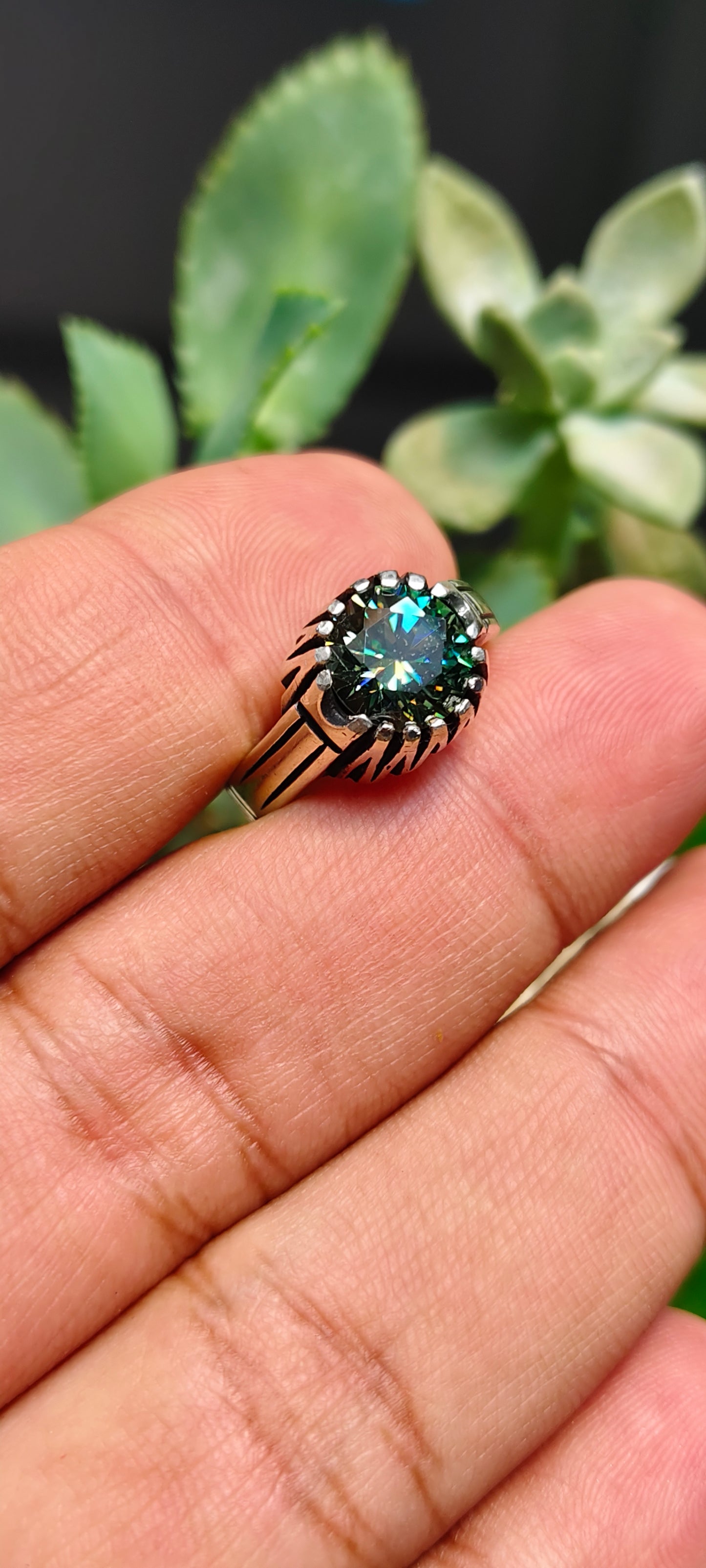 Green Moissanite Diamond