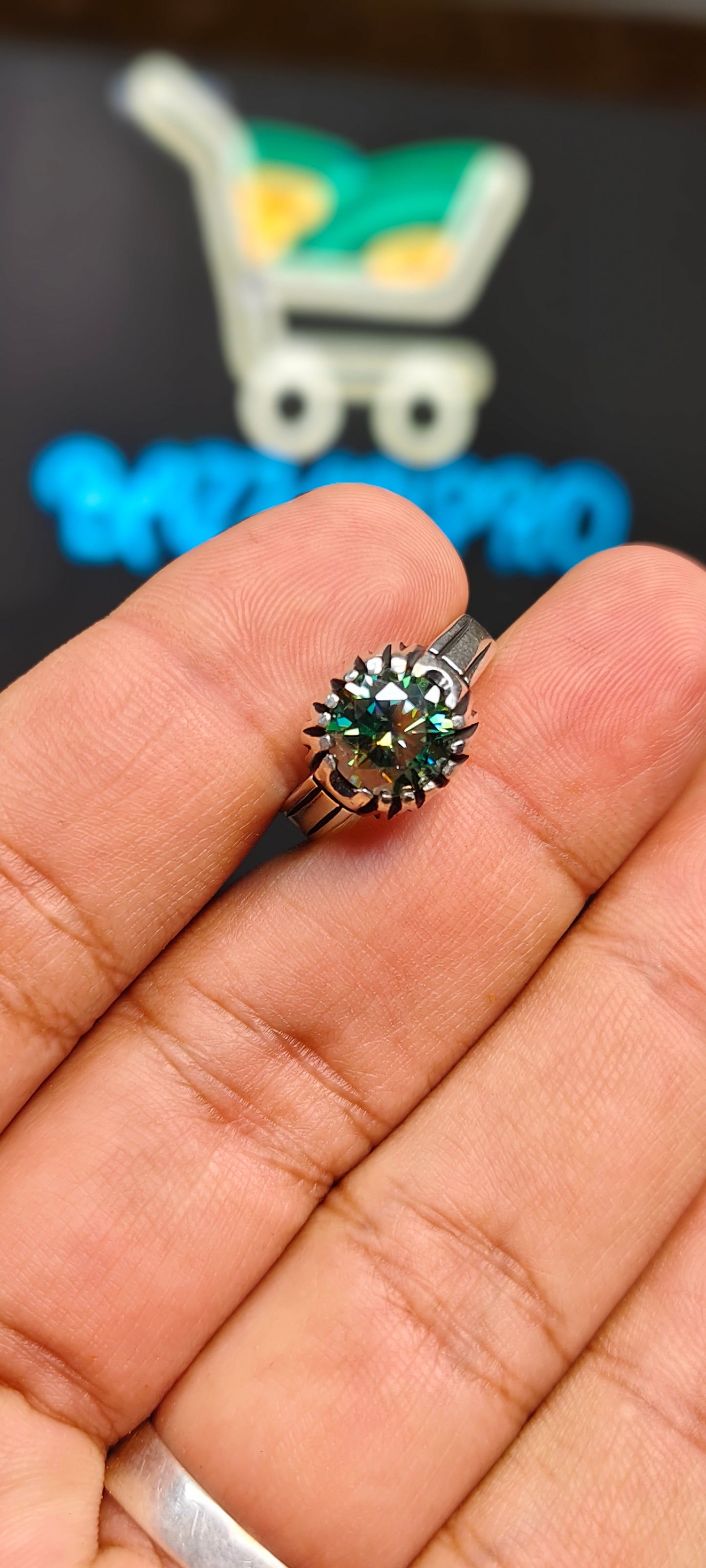 Green Moissanite Diamond