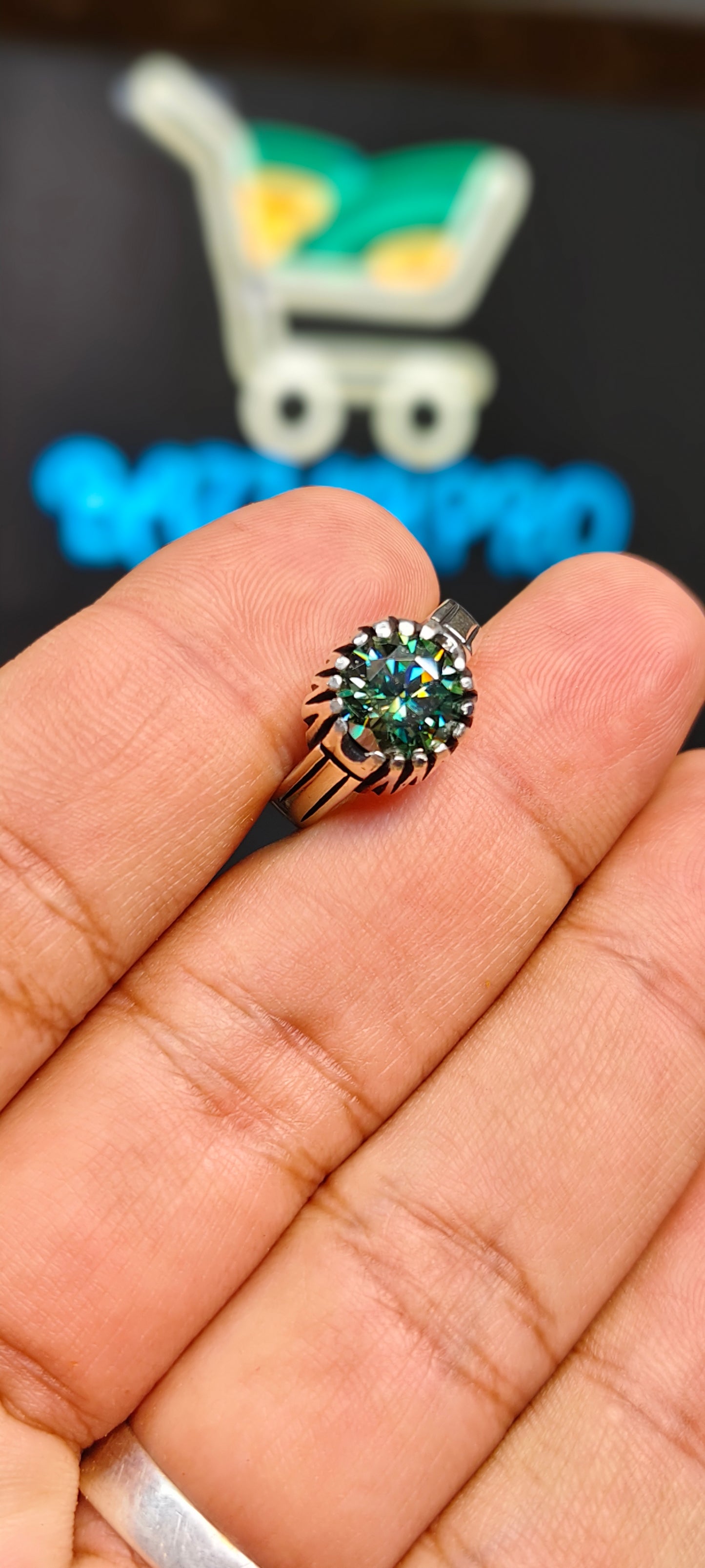 Green Moissanite Diamond