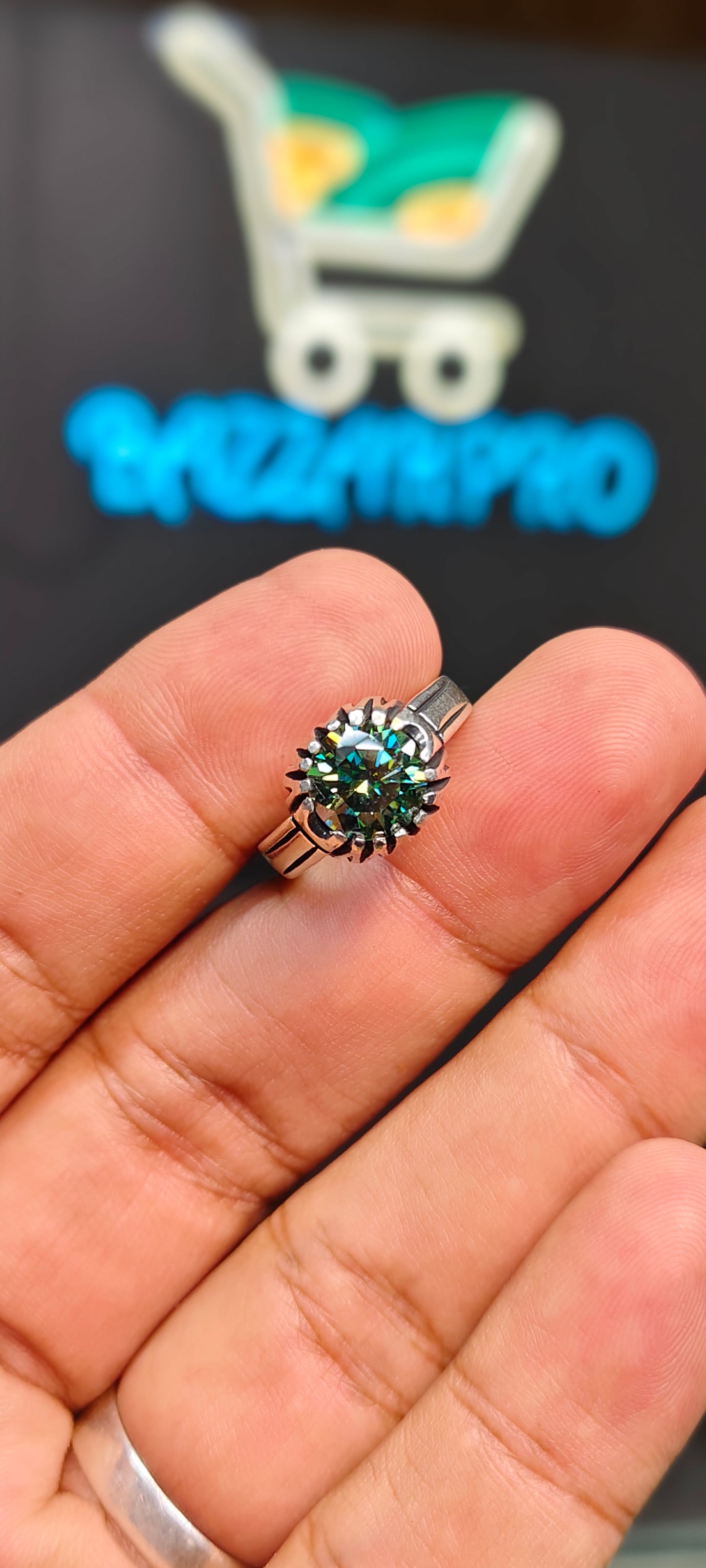 Green Moissanite Diamond