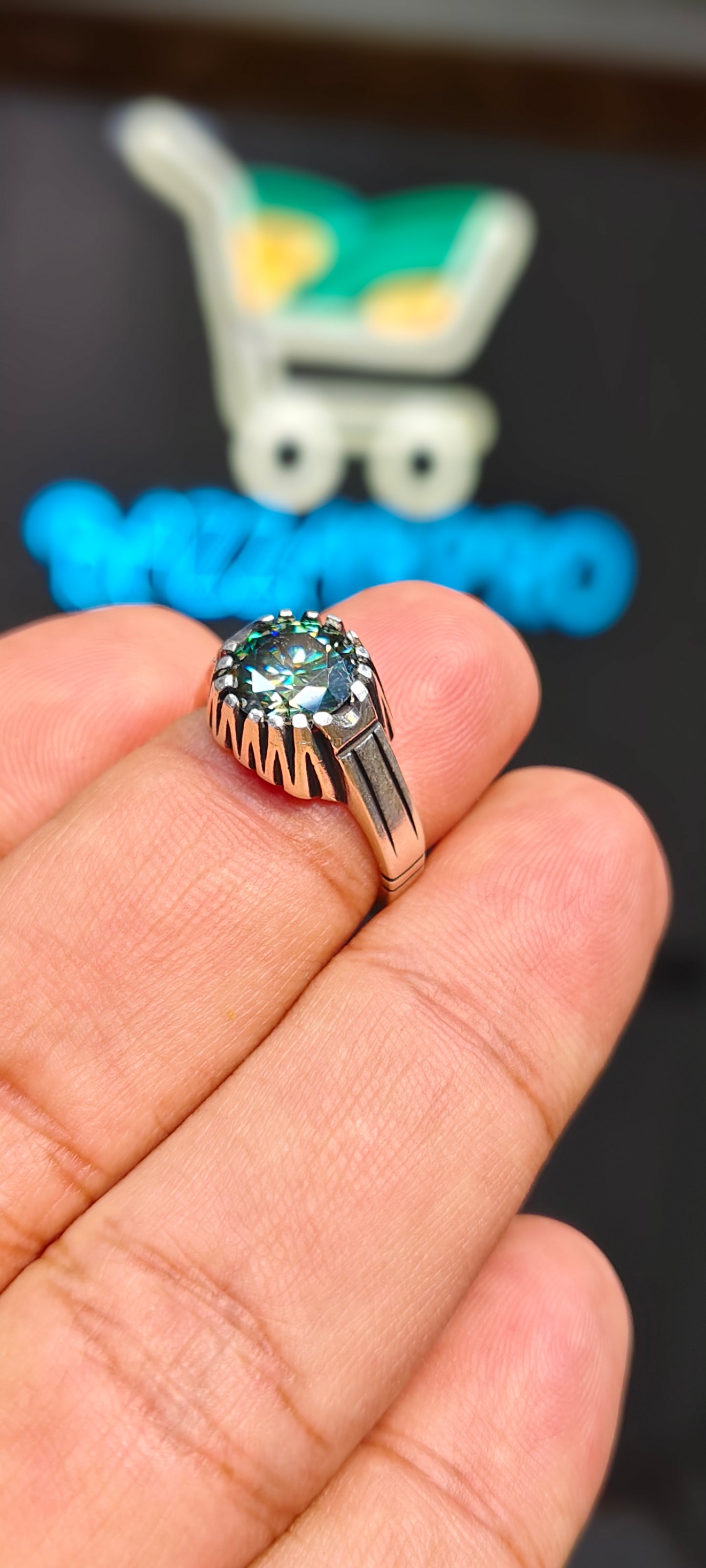 Green Moissanite Diamond