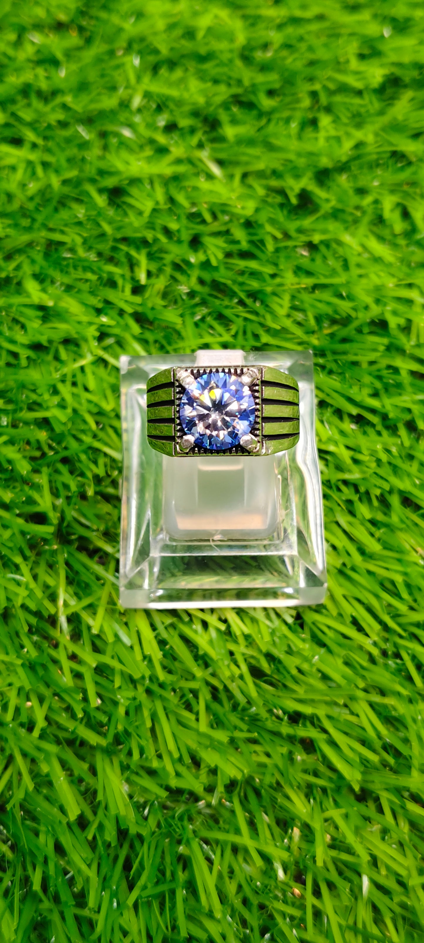 Blue Aquamarine Moissanite Diamond