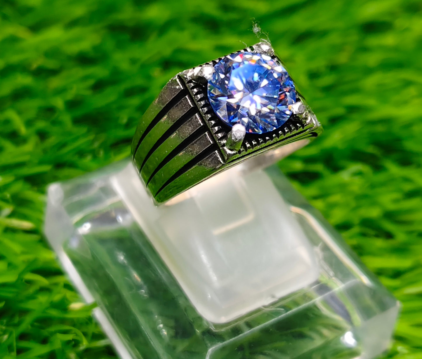 Blue Aquamarine Moissanite Diamond