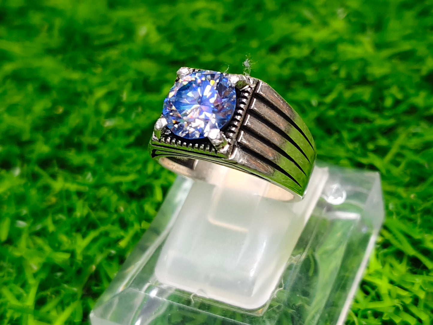 Blue Aquamarine Moissanite Diamond