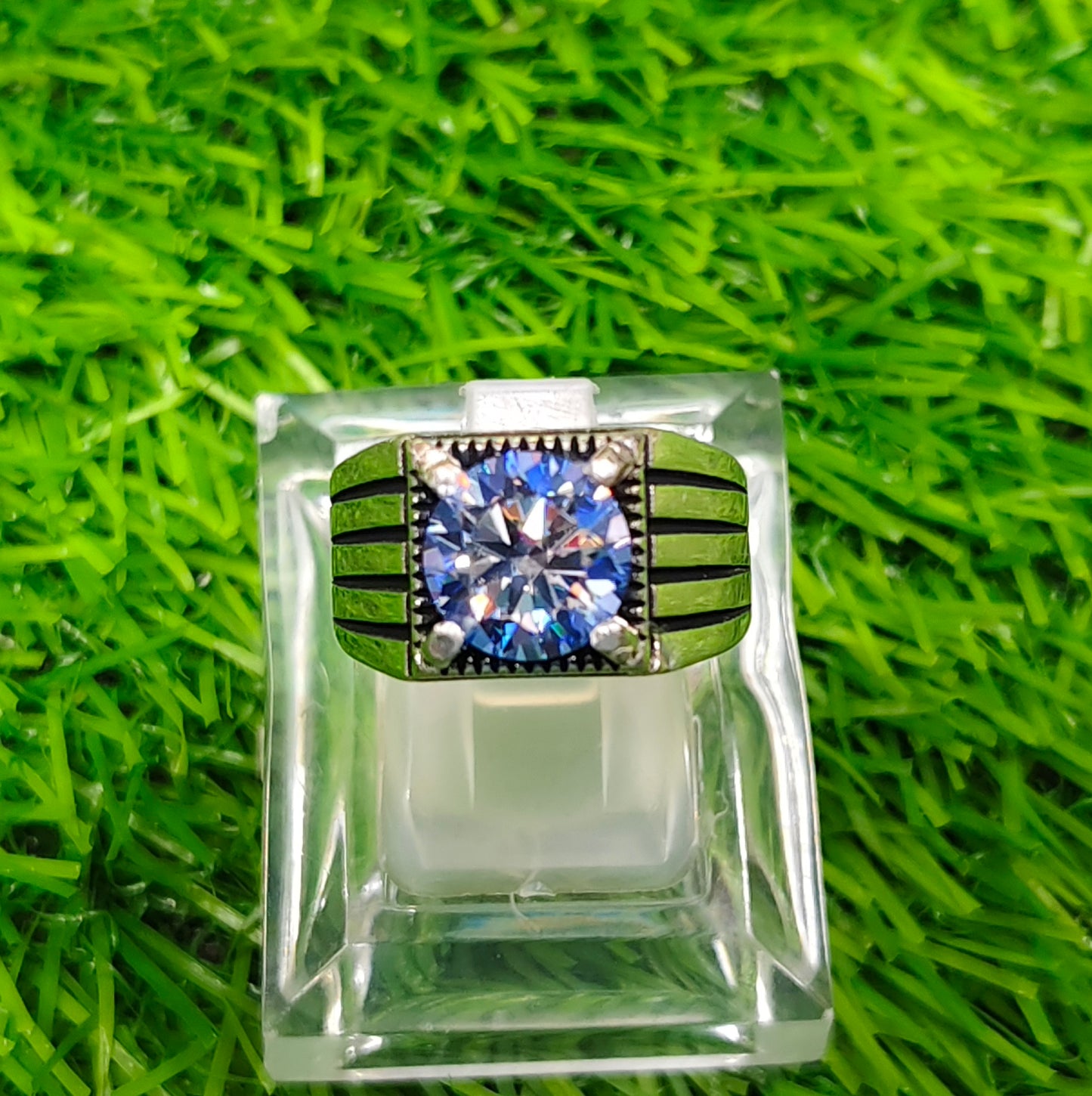 Blue Aquamarine Moissanite Diamond