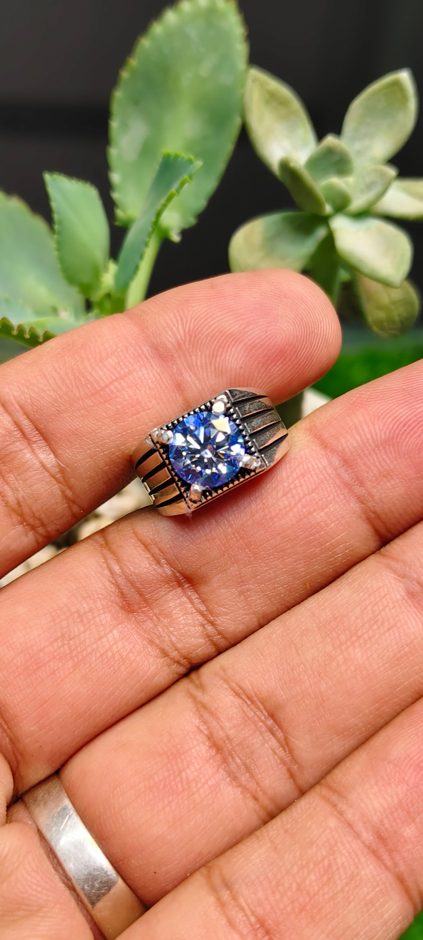 Blue Aquamarine Moissanite Diamond