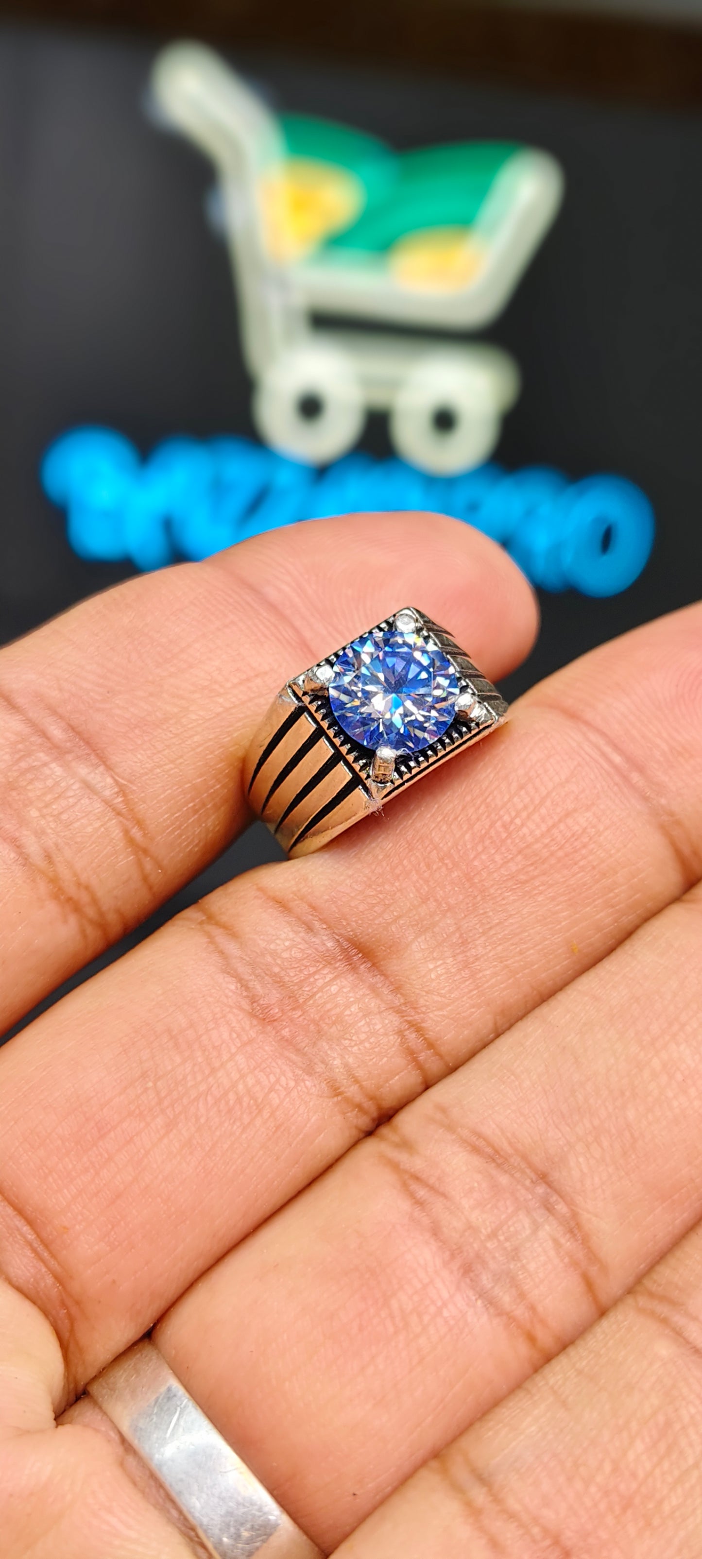 Blue Aquamarine Moissanite Diamond