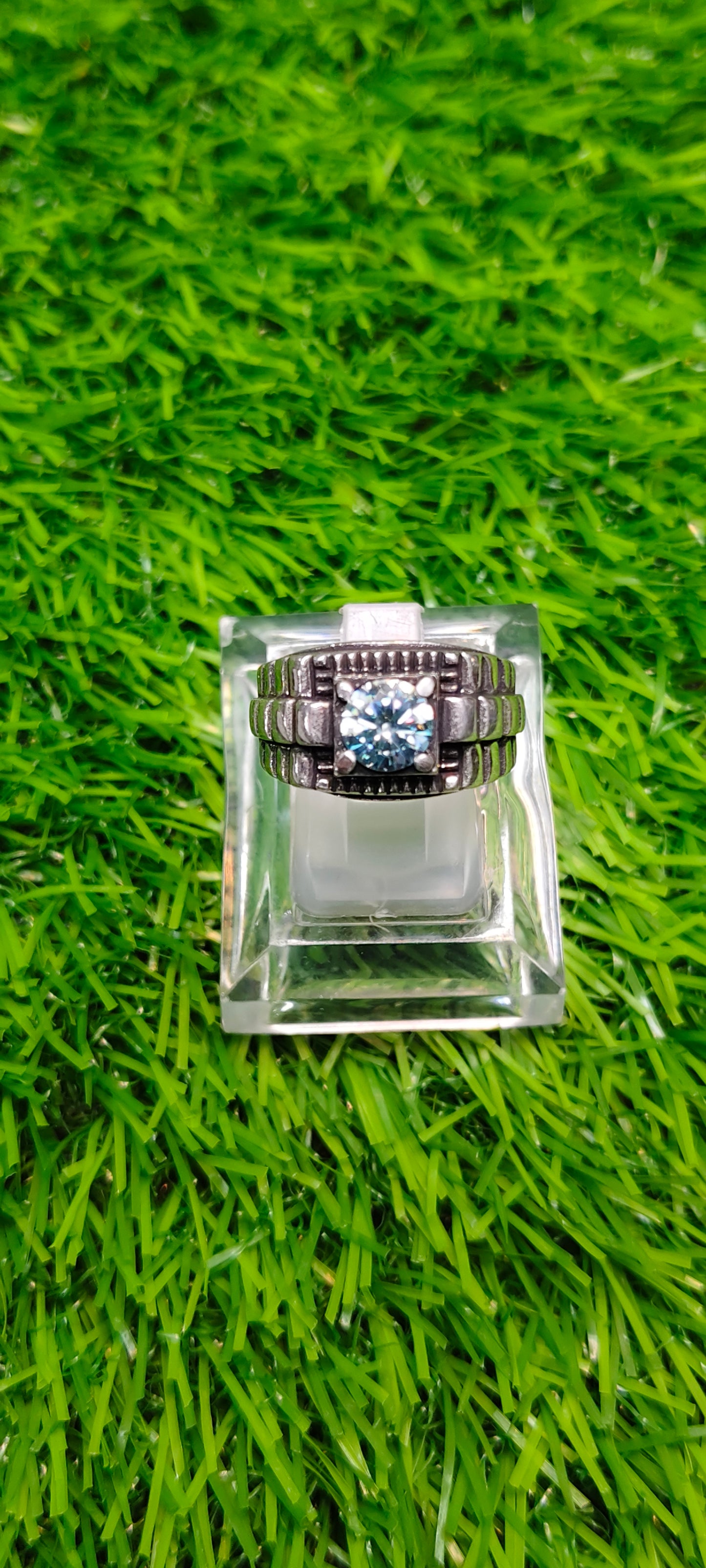 Aqua Moissanite Diamond