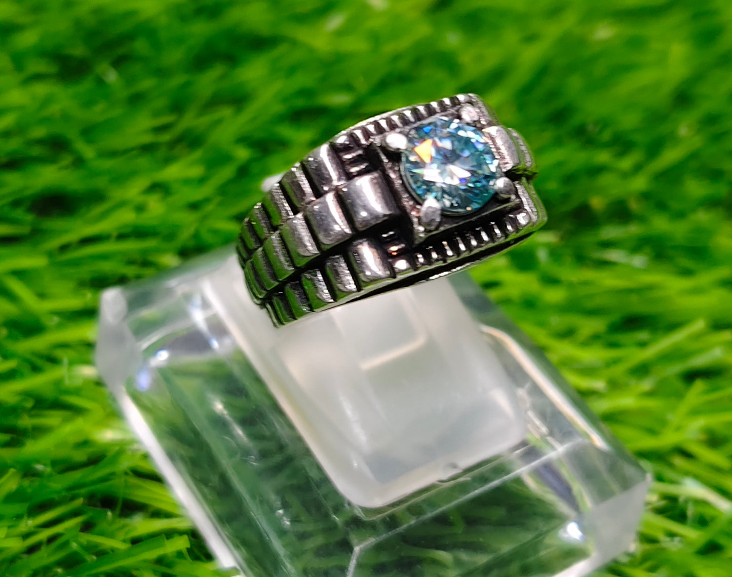 Aqua Moissanite Diamond