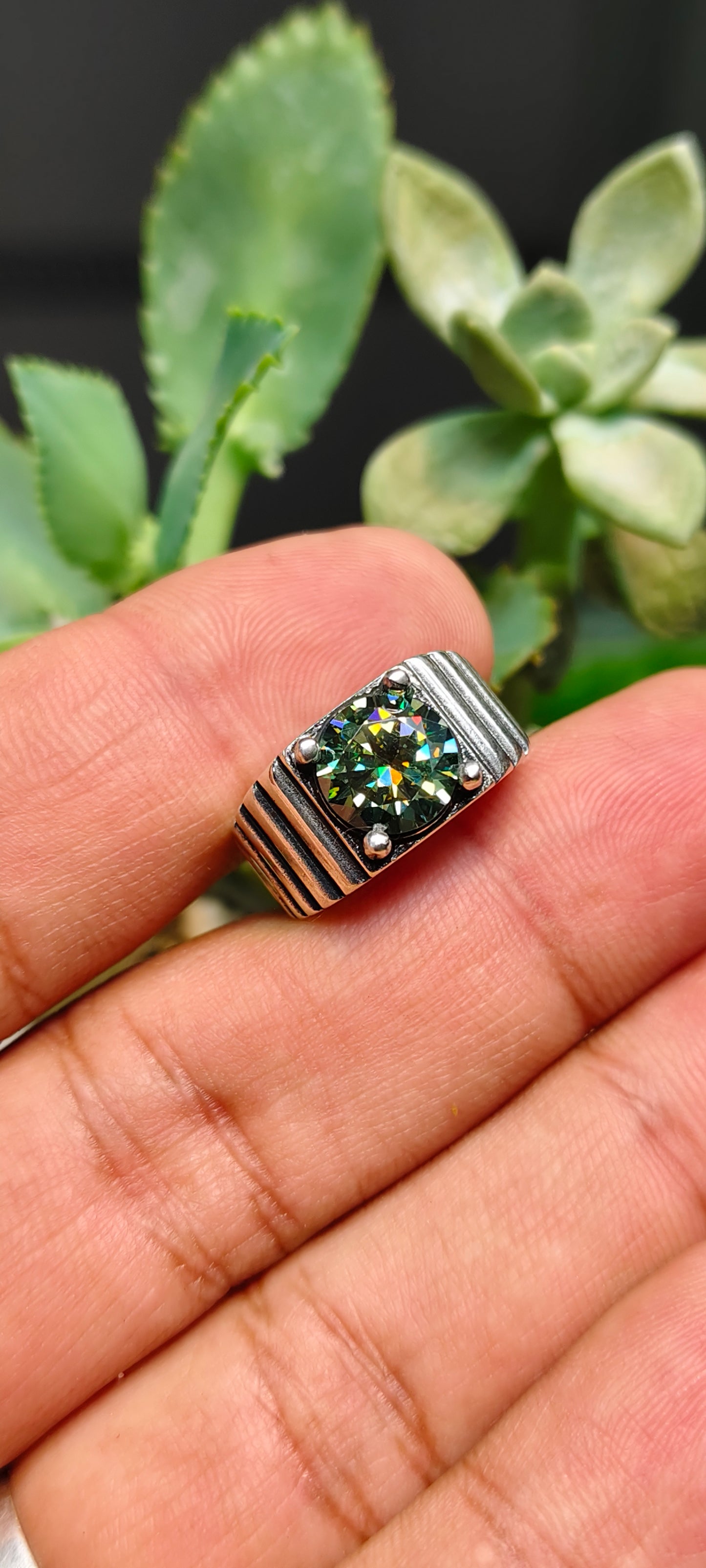 Green Moissanite Diamond