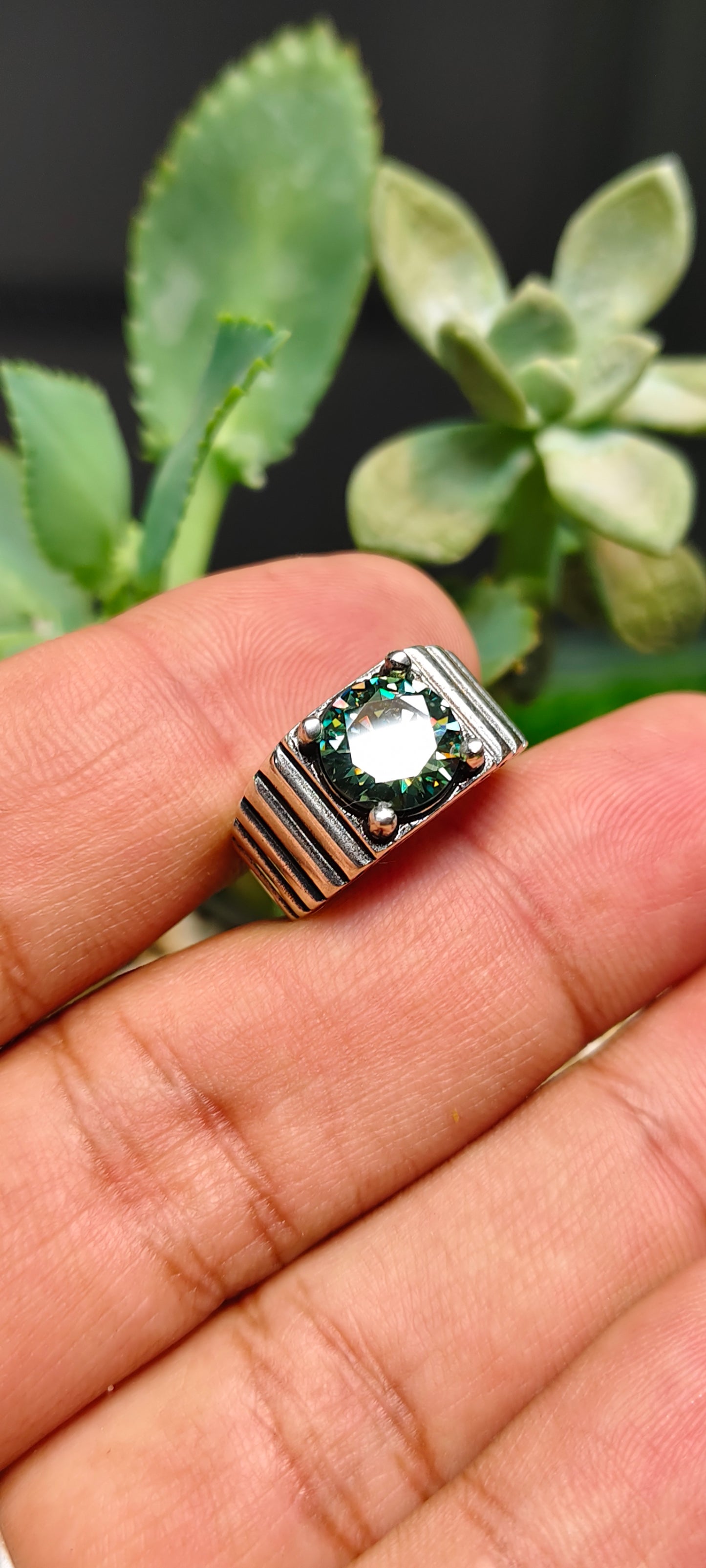 Green Moissanite Diamond