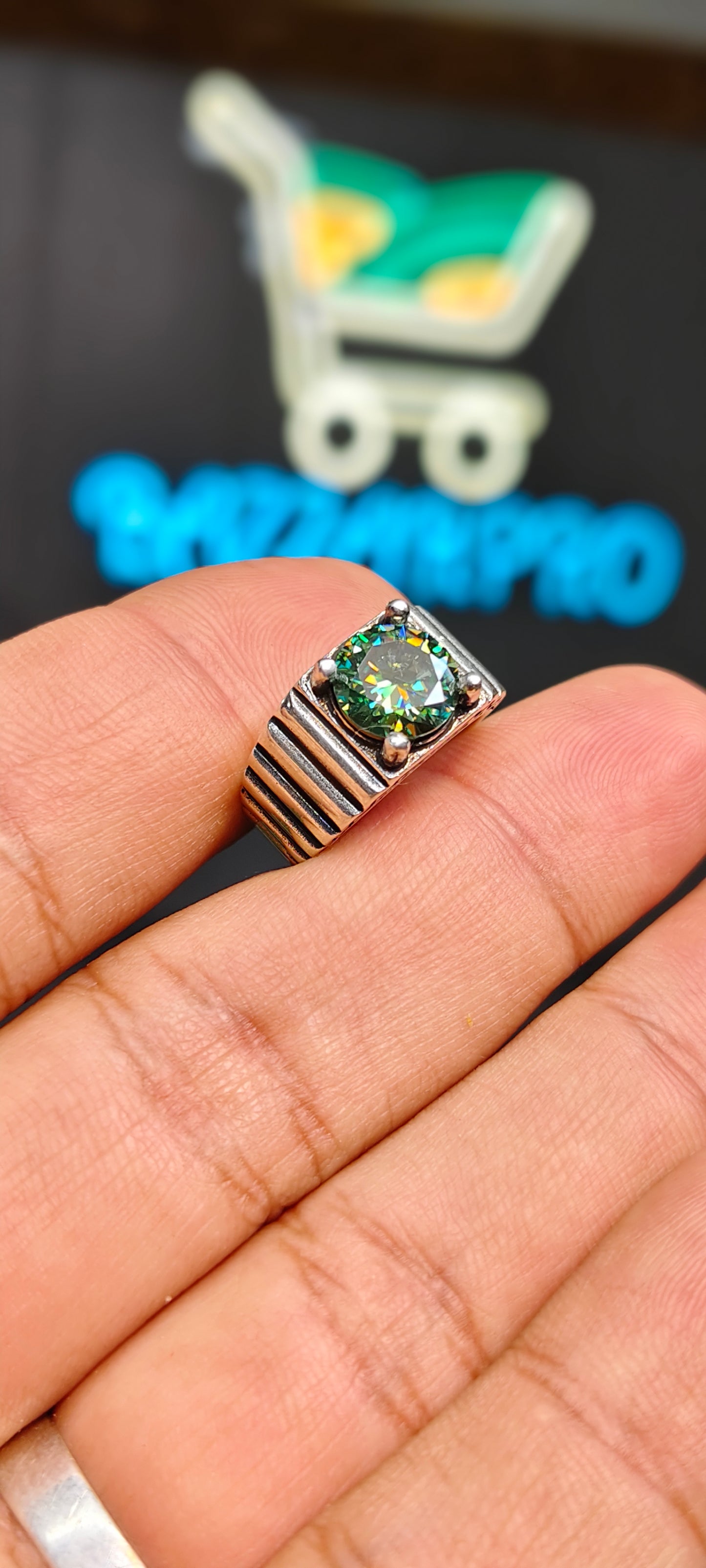 Green Moissanite Diamond