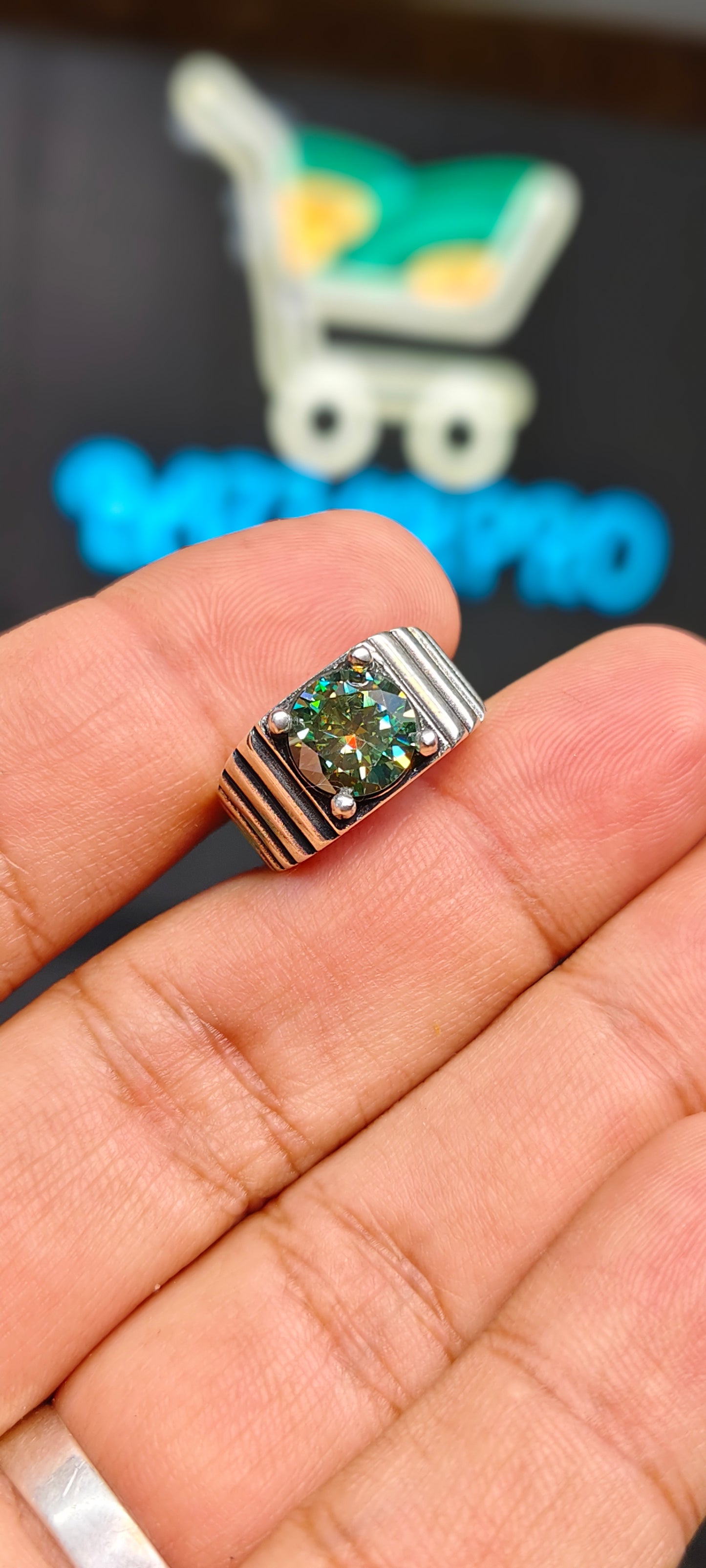 Green Moissanite Diamond