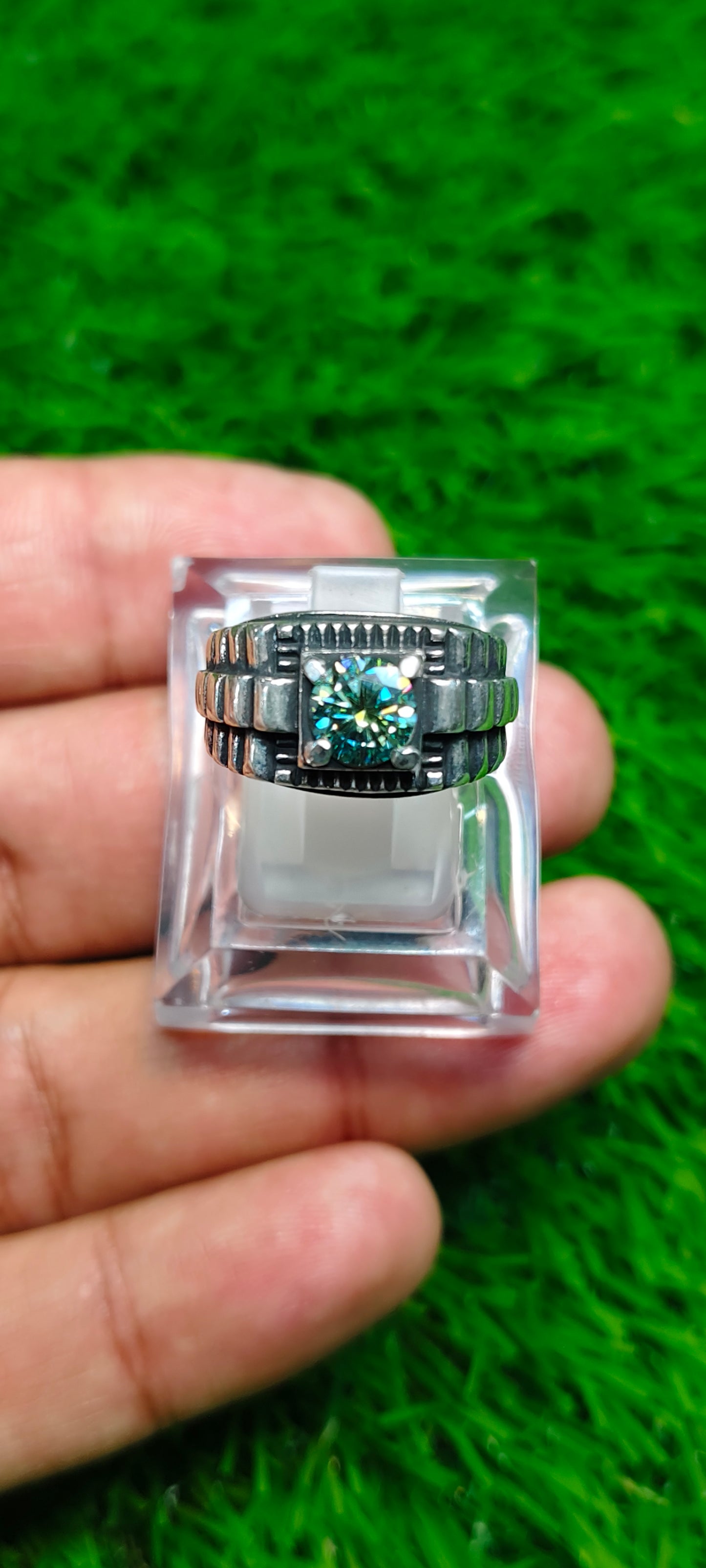 Green Moissanite Diamond