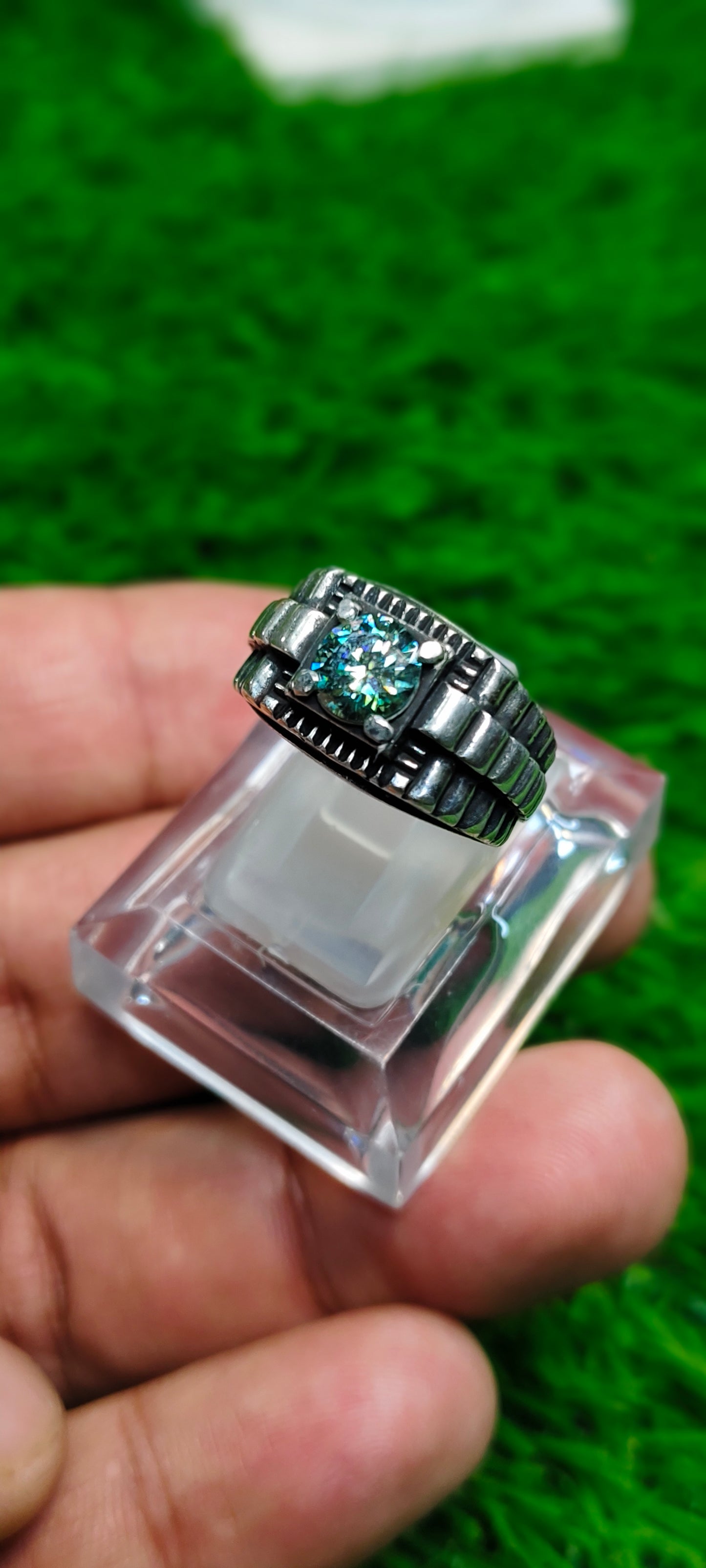 Green Moissanite Diamond