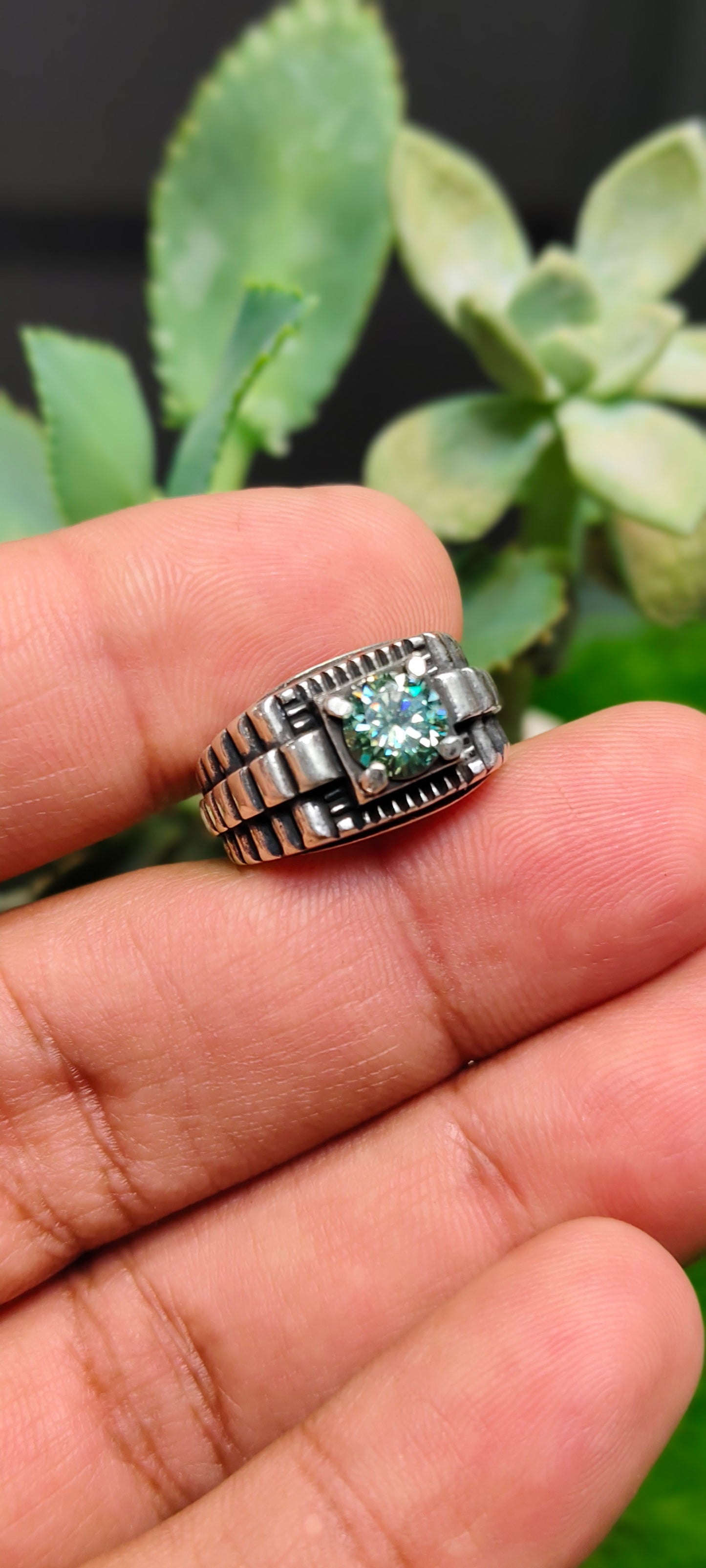 Green Moissanite Diamond