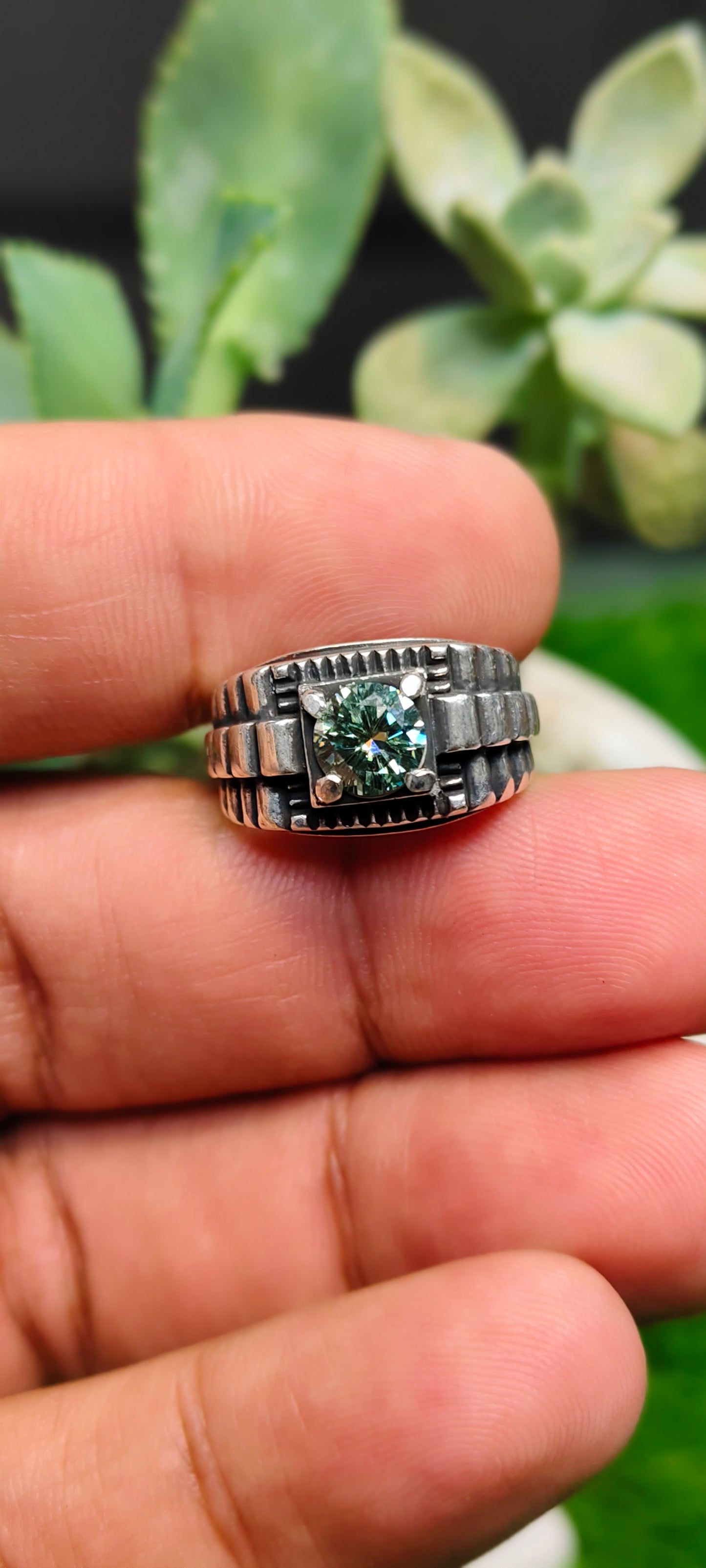 Green Moissanite Diamond