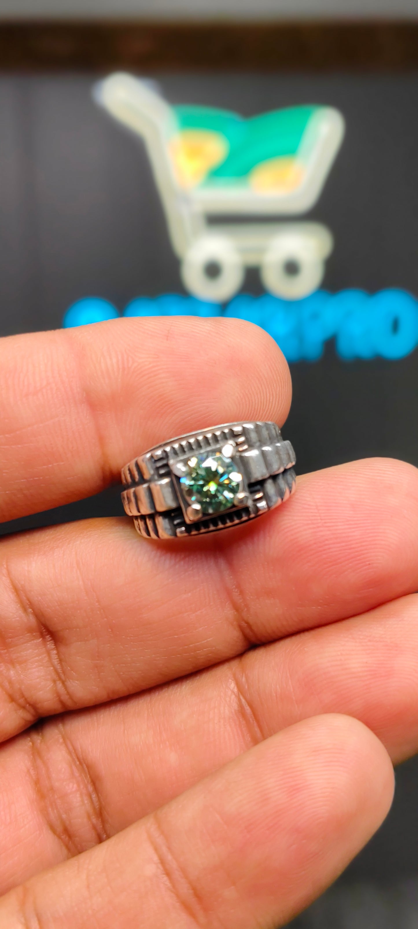 Green Moissanite Diamond