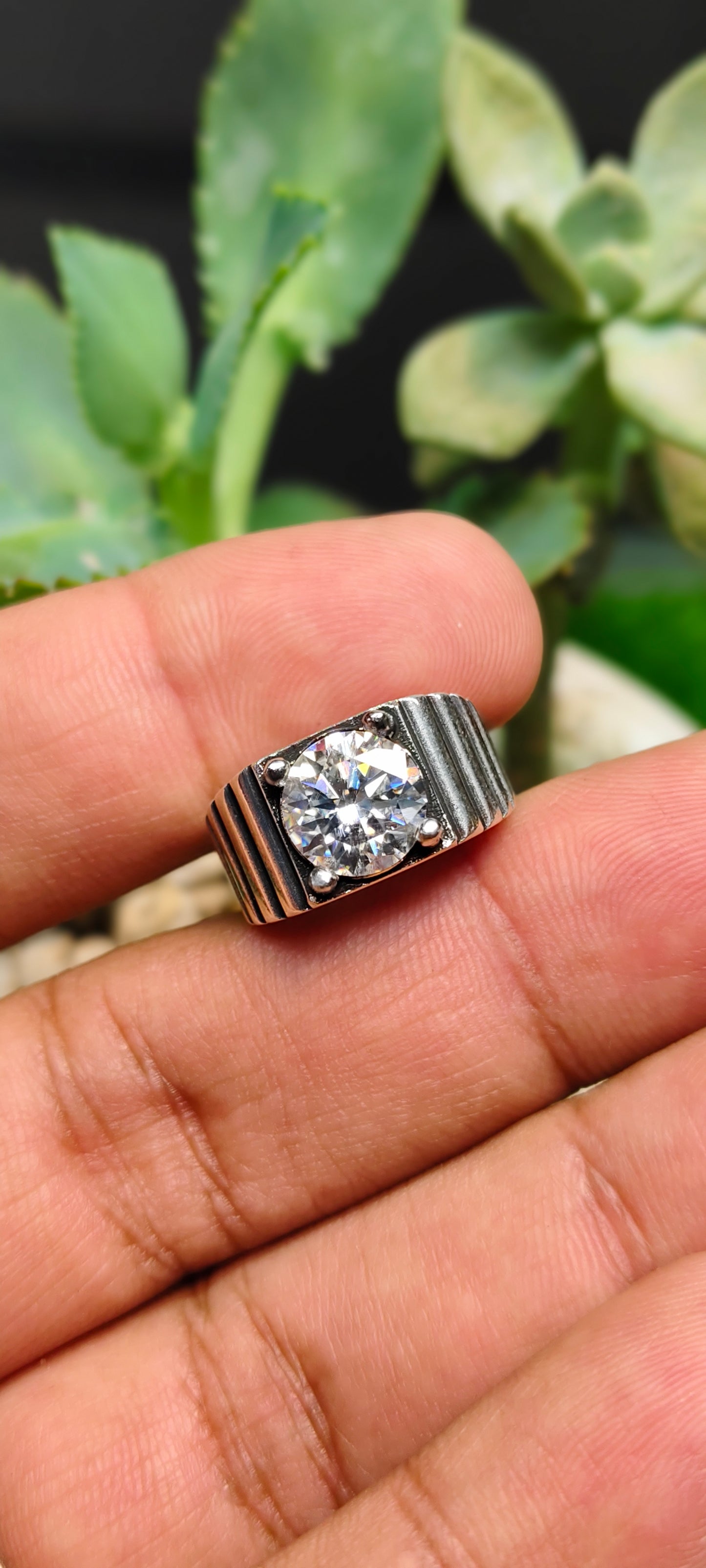 White Moissanite Diamond