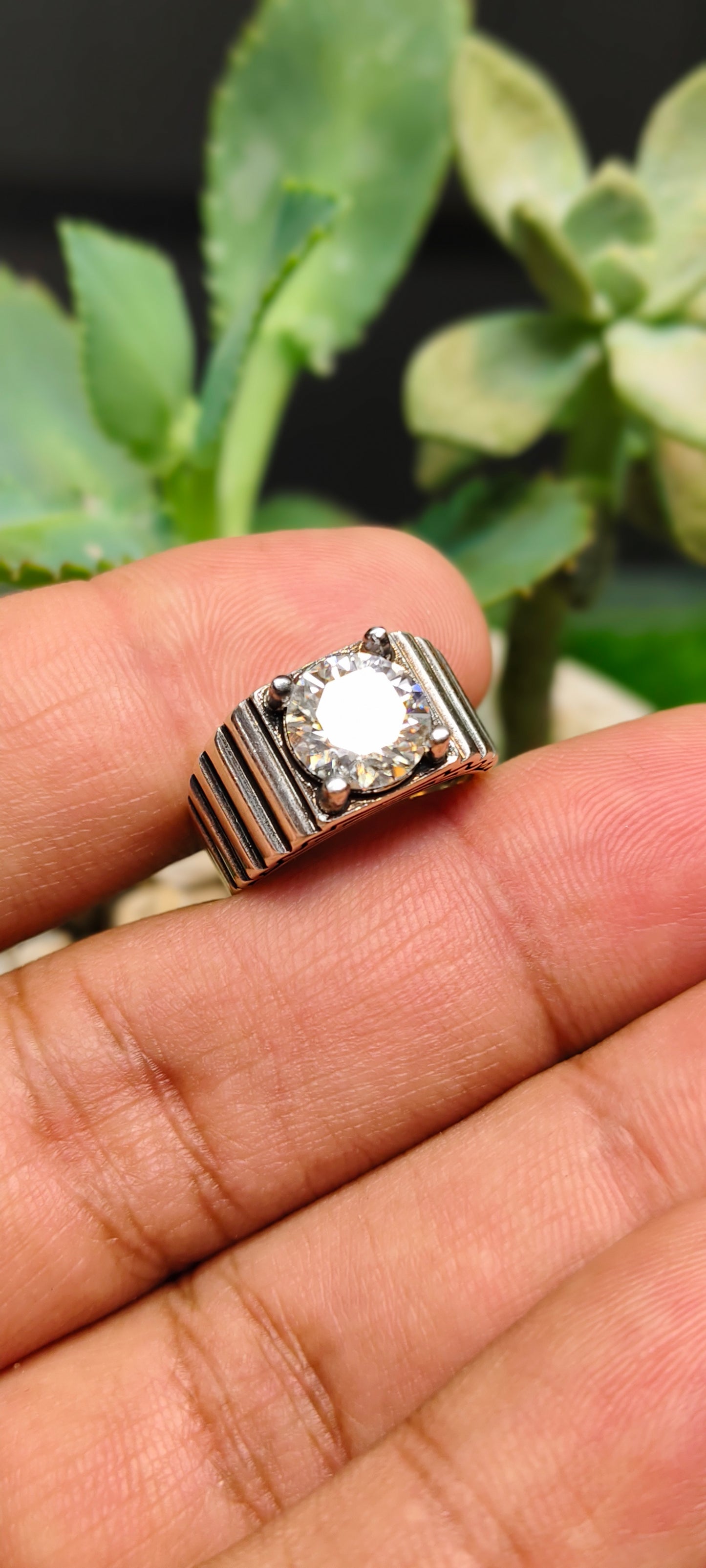 White Moissanite Diamond